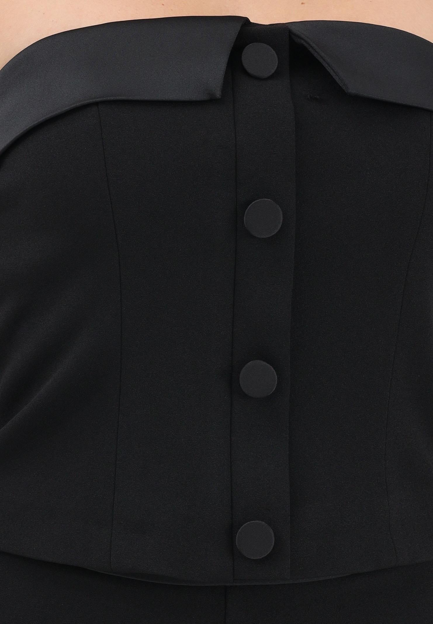 VICOLO Top bustier nero da donna TAB0028 A99 VICOLO