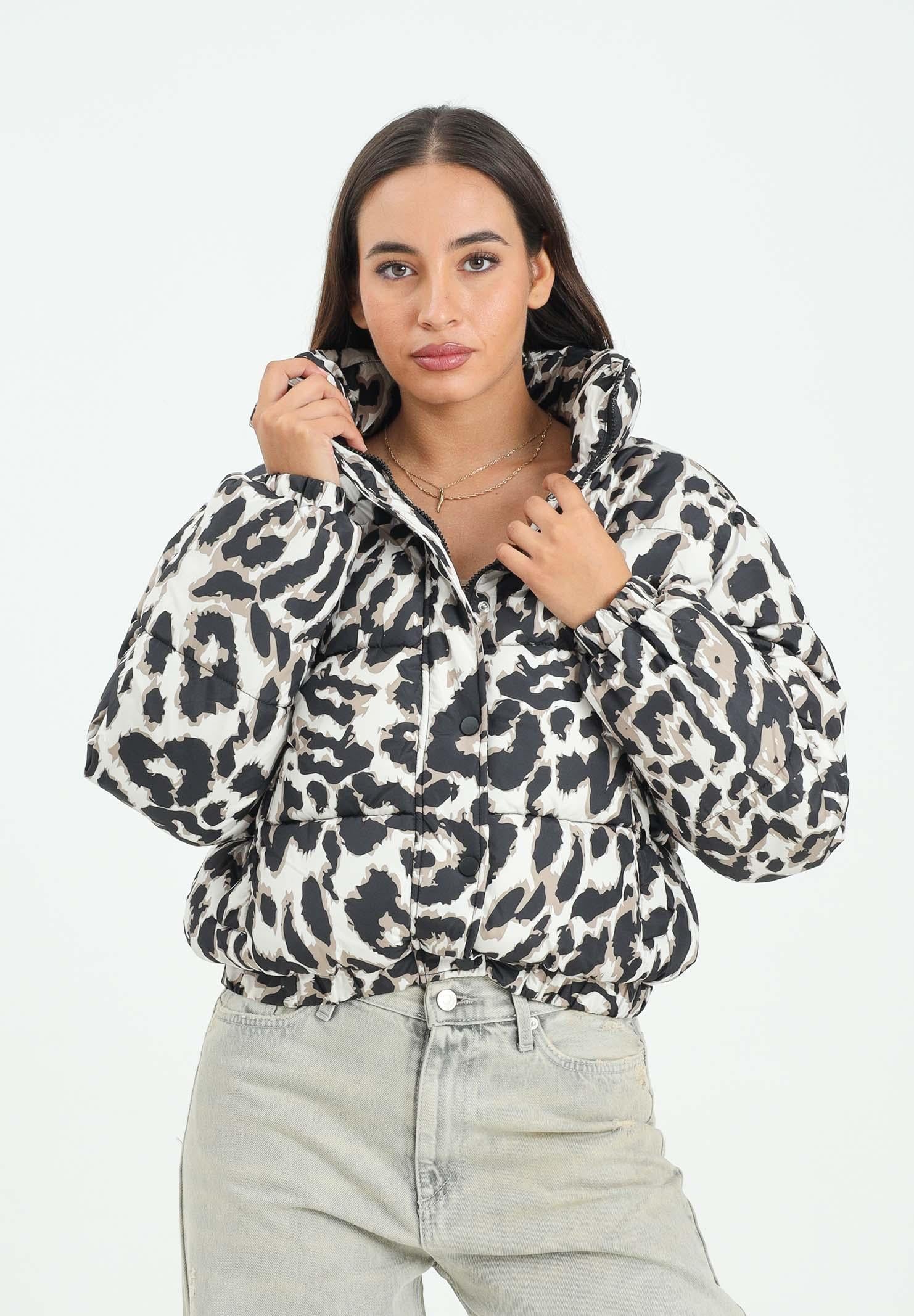 JDY Piumino animalier da donna 15353988 Moonbeam JDY