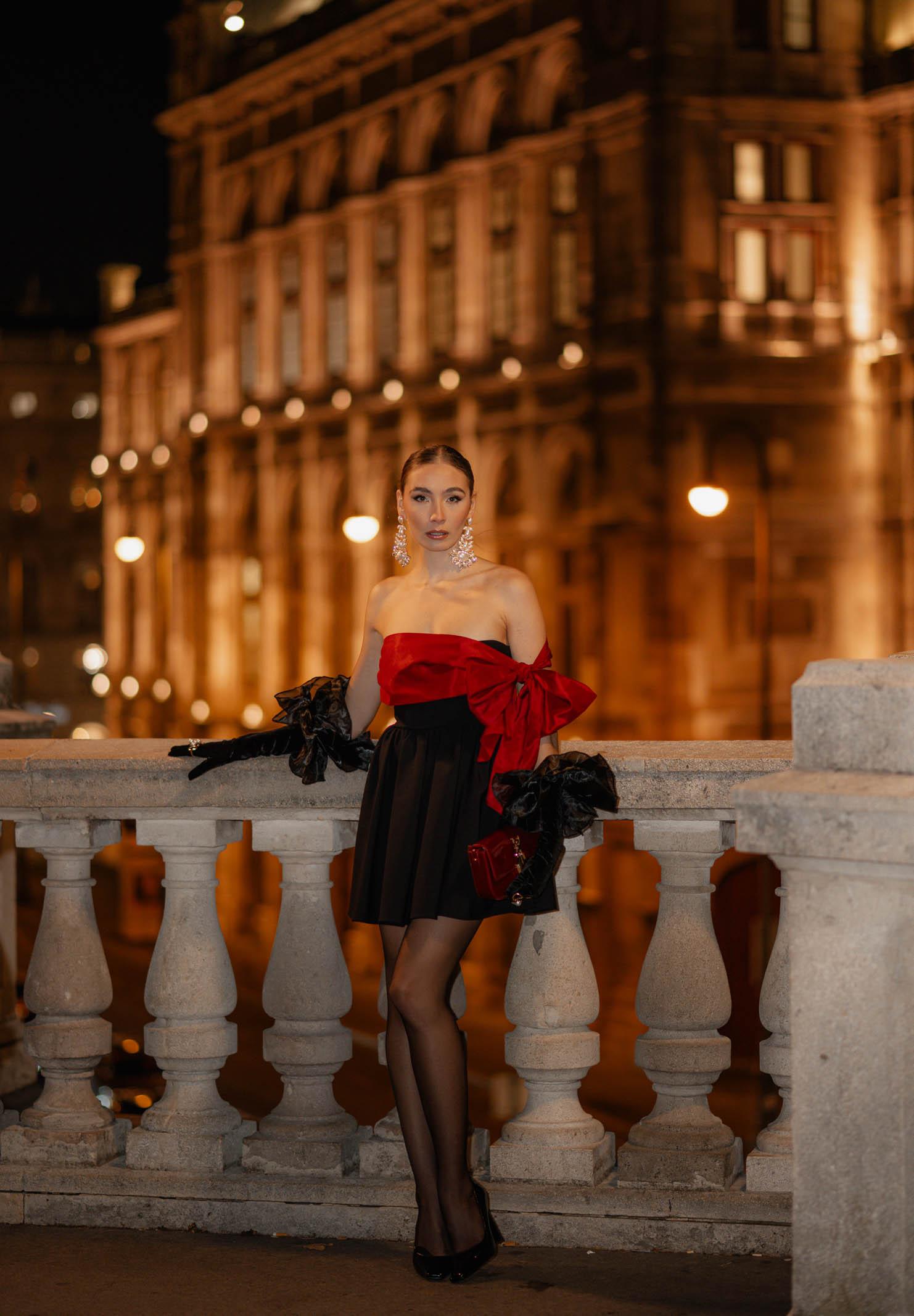 SANTAS Abito corto GRÂCE nero da donna PV2617 RONE SANTAS