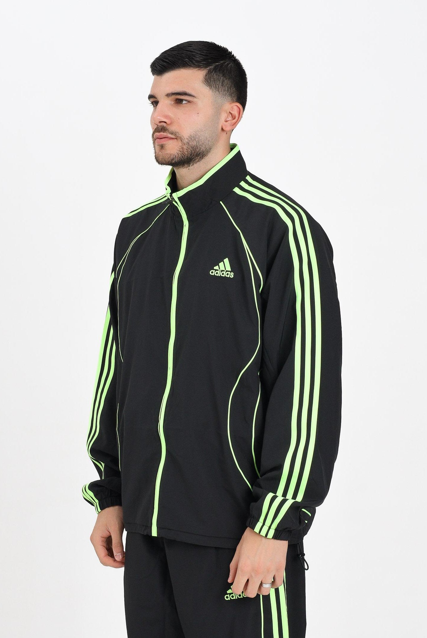 ADIDAS ORIGINALS Giacca a vento Teamgeist Adicolor nera da uomo JW5866 ADIDAS ORIGINALS