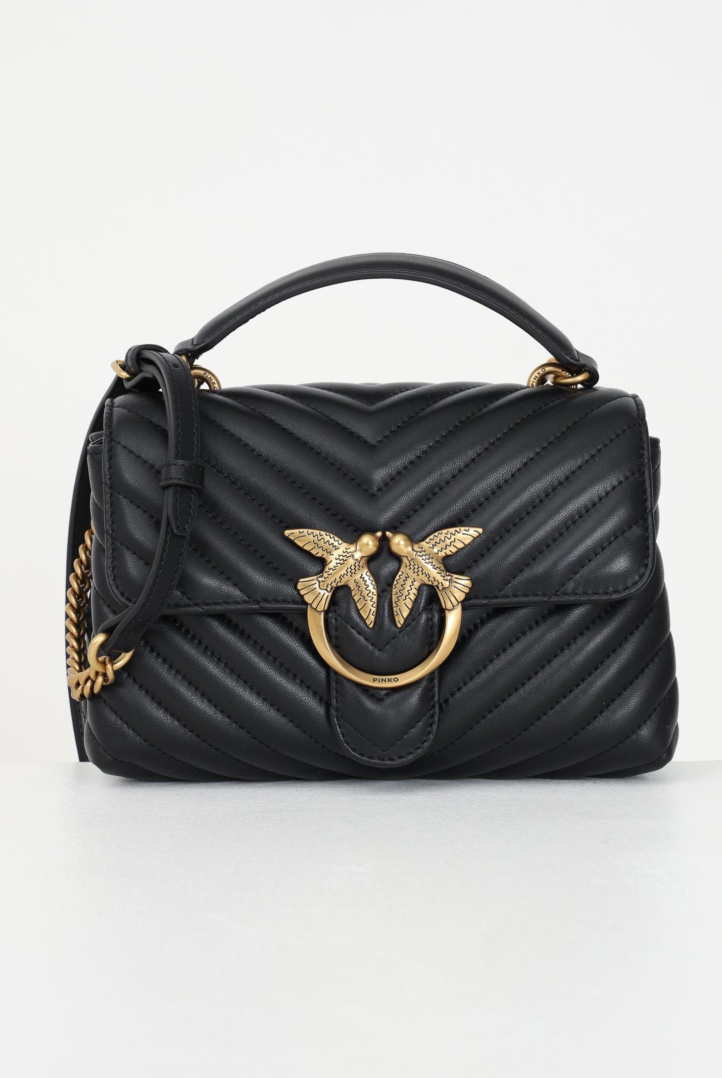 PINKO Borsa a tracolla Lady Love Bag Puff nera da donna 100044A0GK Z99Q PINKO