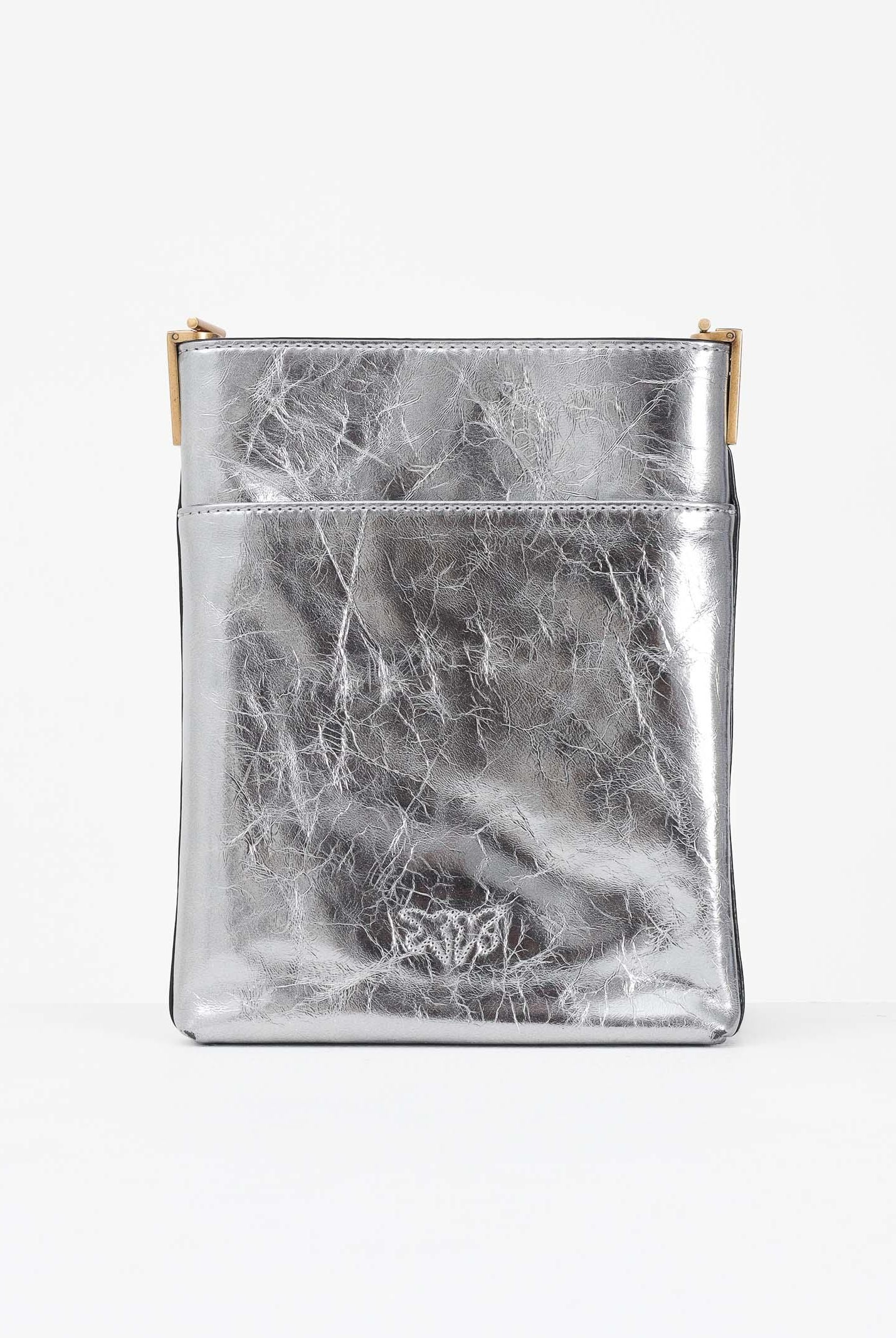 PINKO Borsa a tracolla argento da donna dalla forma a secchiello 105352A2OT KZ7Q PINKO