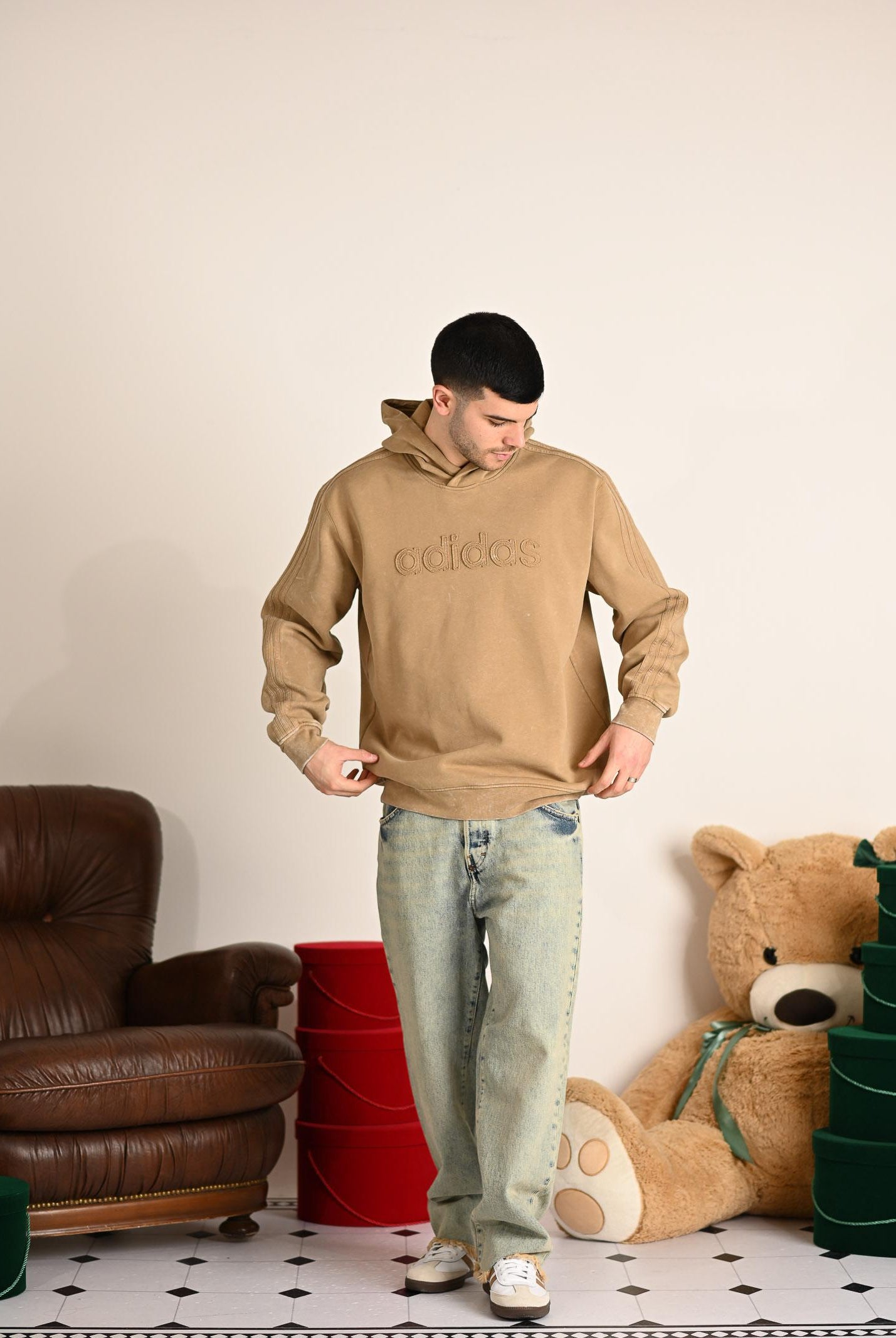 I'M BRIAN Jeans in denim vintage da uomo con sfumature vissute BRAD L2425 I'M BRIAN