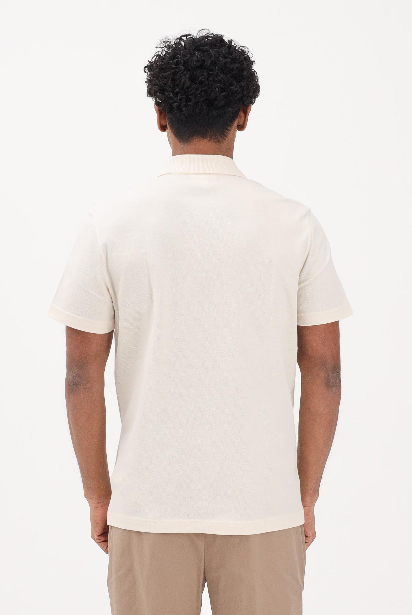 LACOSTE Polo a manica corta beige da uomo con motivo color block PH0895 3RR LACOSTE