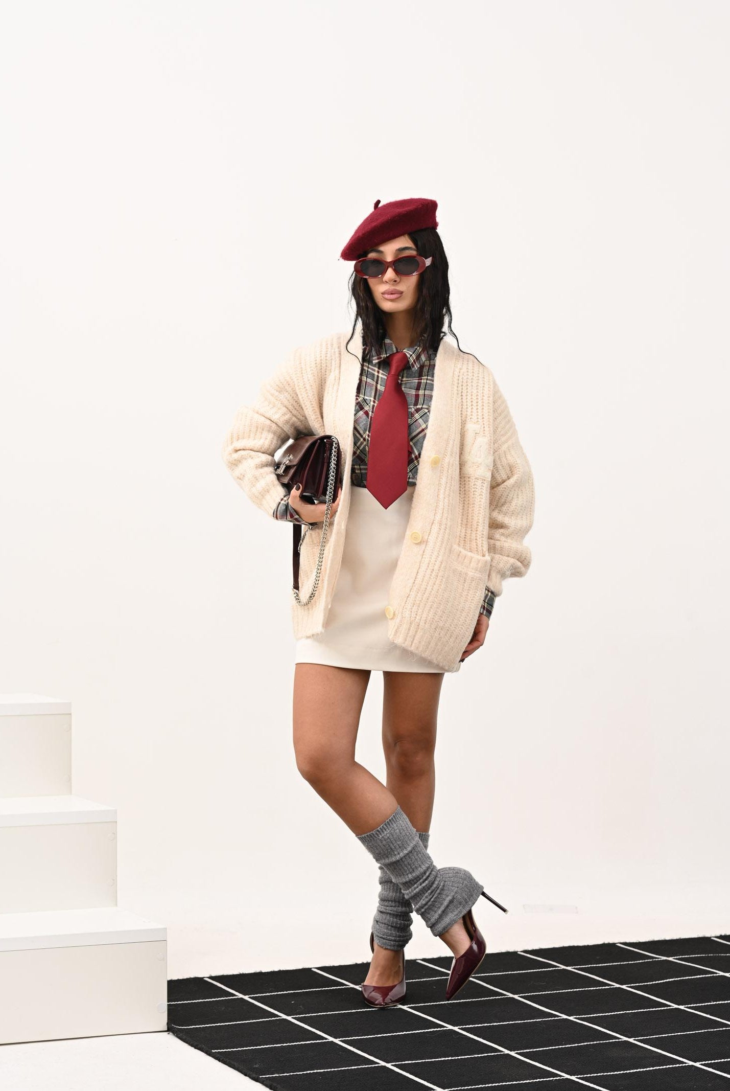 ARMANI EXCHANGE Gonna corta panna da donna con logo XW000662AF16142 U1003 ARMANI EXCHANGE