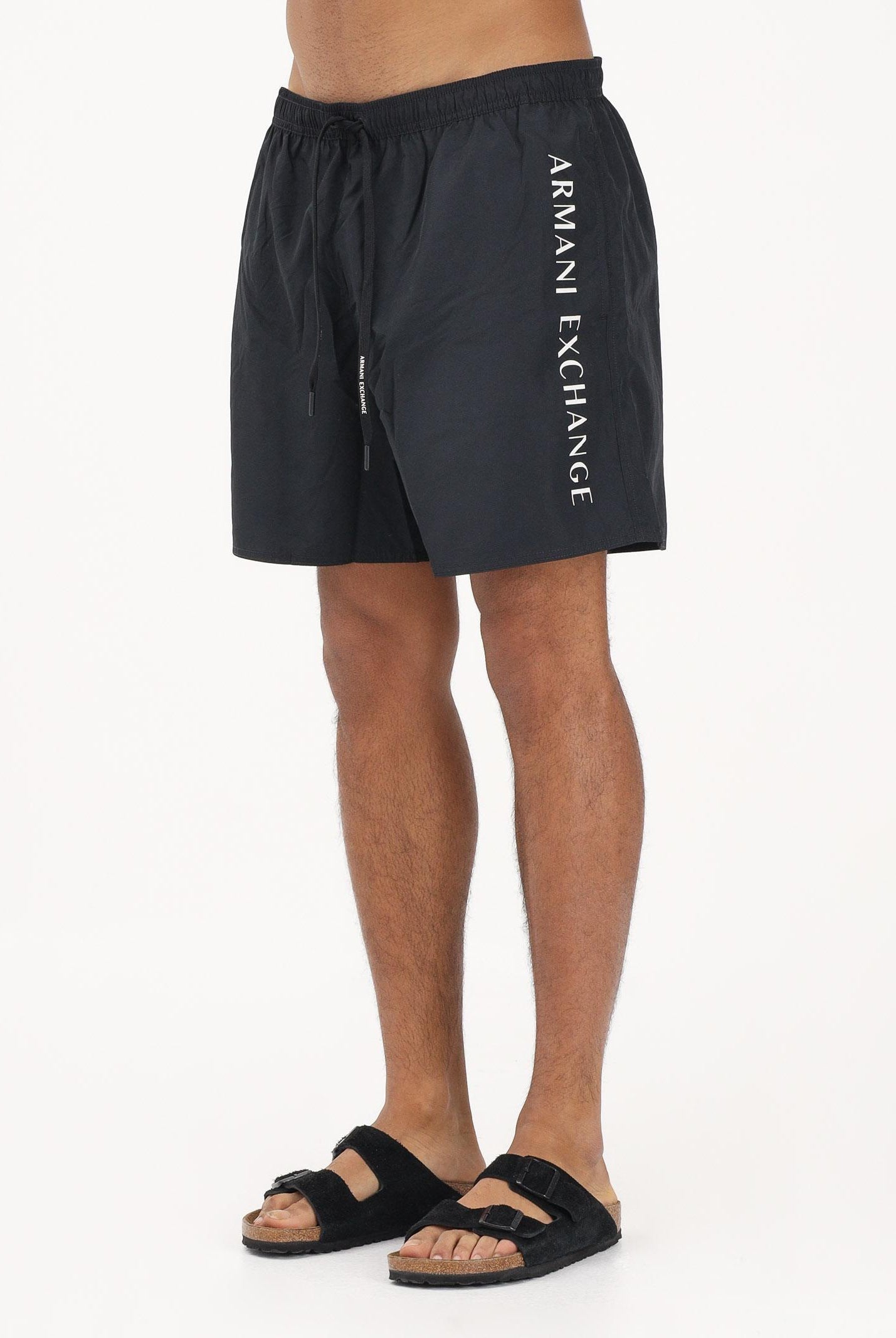 ARMANI EXCHANGE Shorts mare nero da uomo con logo XM000832AF22573 UC001 ARMANI EXCHANGE