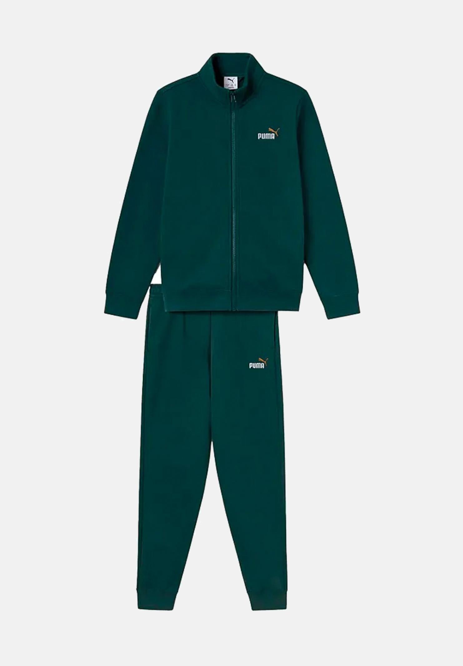 PUMA Tuta Essential verde per bambino e bambina 691934 75 PUMA
