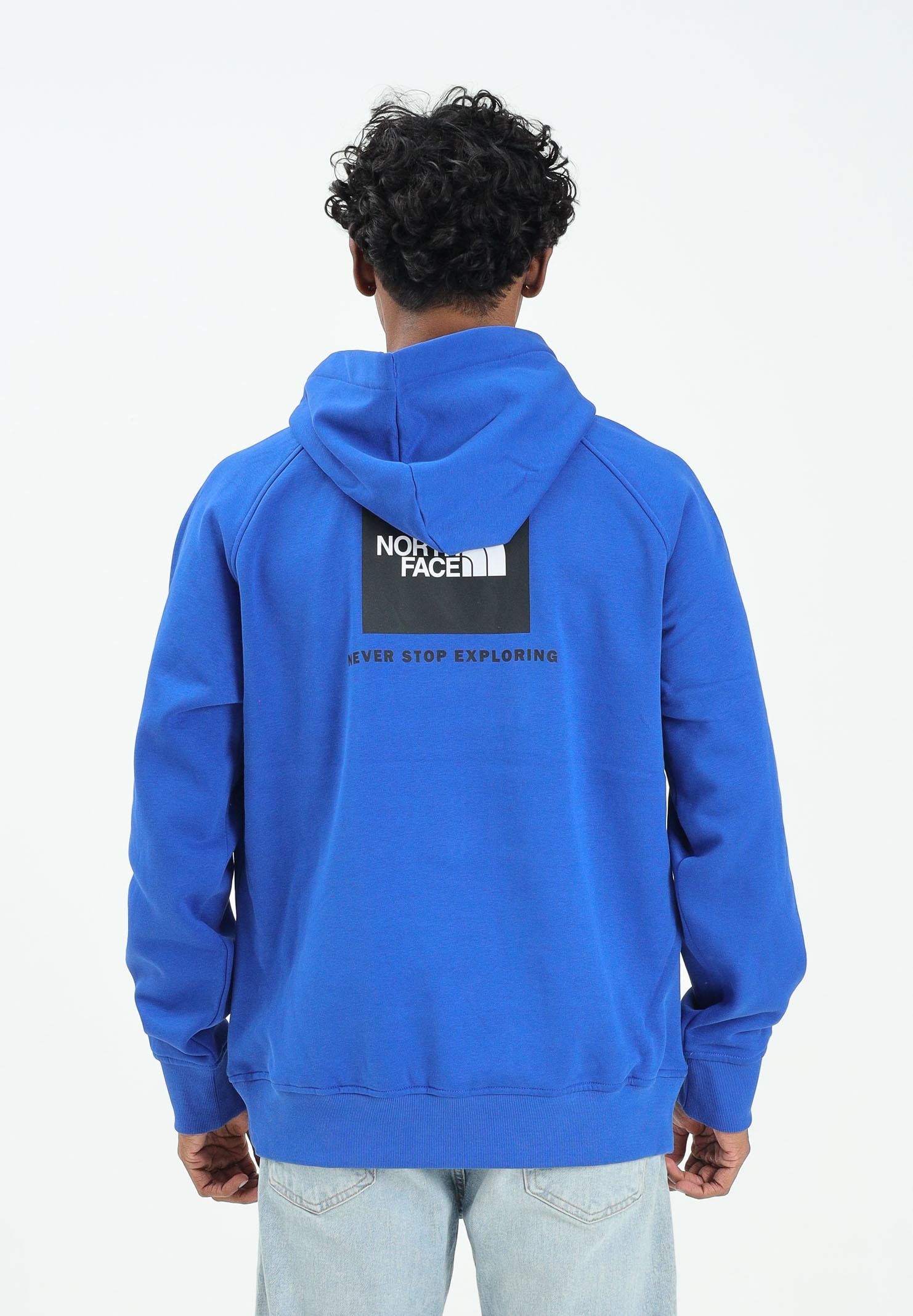 THE NORTH FACE Felpa con cappuccio Redbox blu acceso da uomo NF0A89F9EF11 THE NORTH FACE