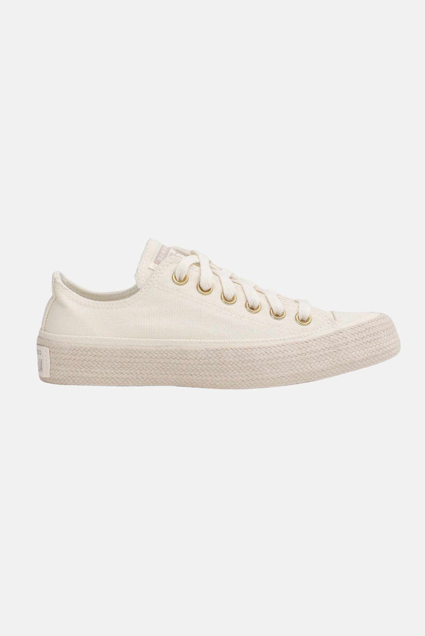 CONVERSE sneakers basse Chuck Taylor All Star Espadrille Egret/Papyrus/Gold beige off-white beige uomo donna A16925C . CONVERSE