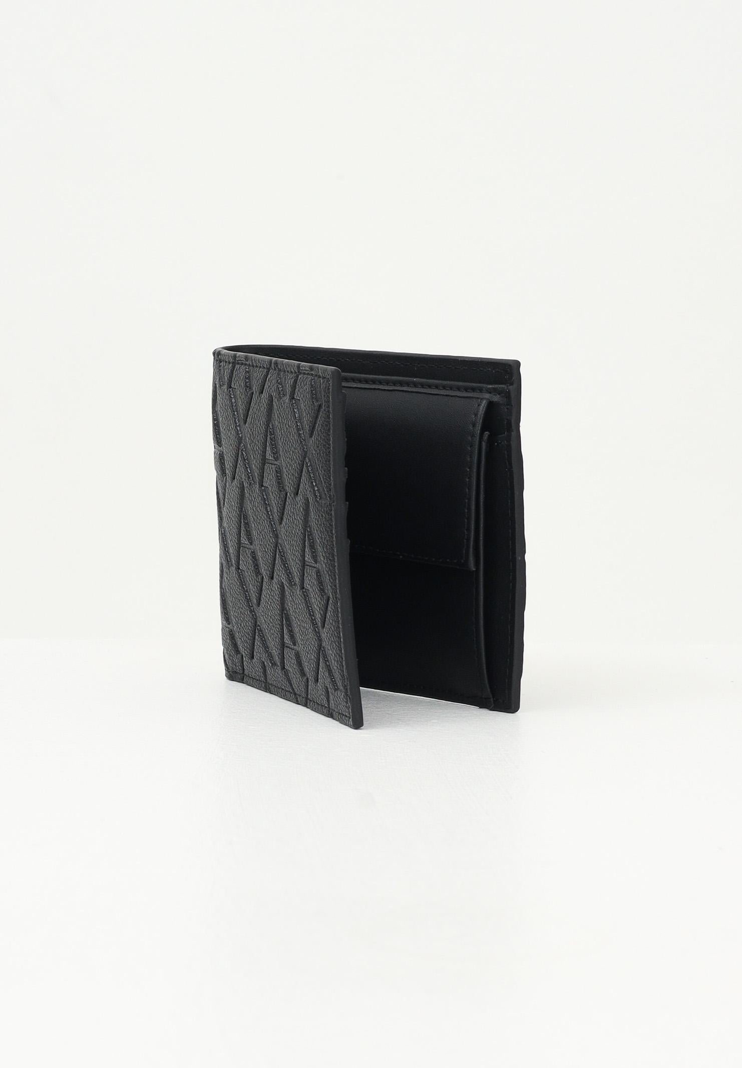 ARMANI EXCHANGE Portafogli nero da uomo con il logo AX inciso XM000167AF12133 UC001 ARMANI EXCHANGE