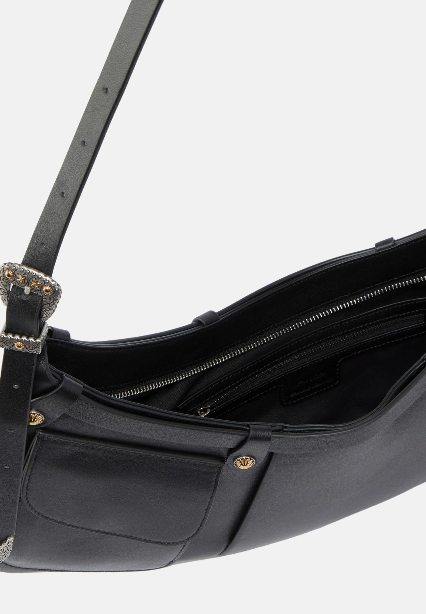 PINKO Borsa a spalla grande Pocket Body Bag nera da donna 106865A270 Z99O PINKO