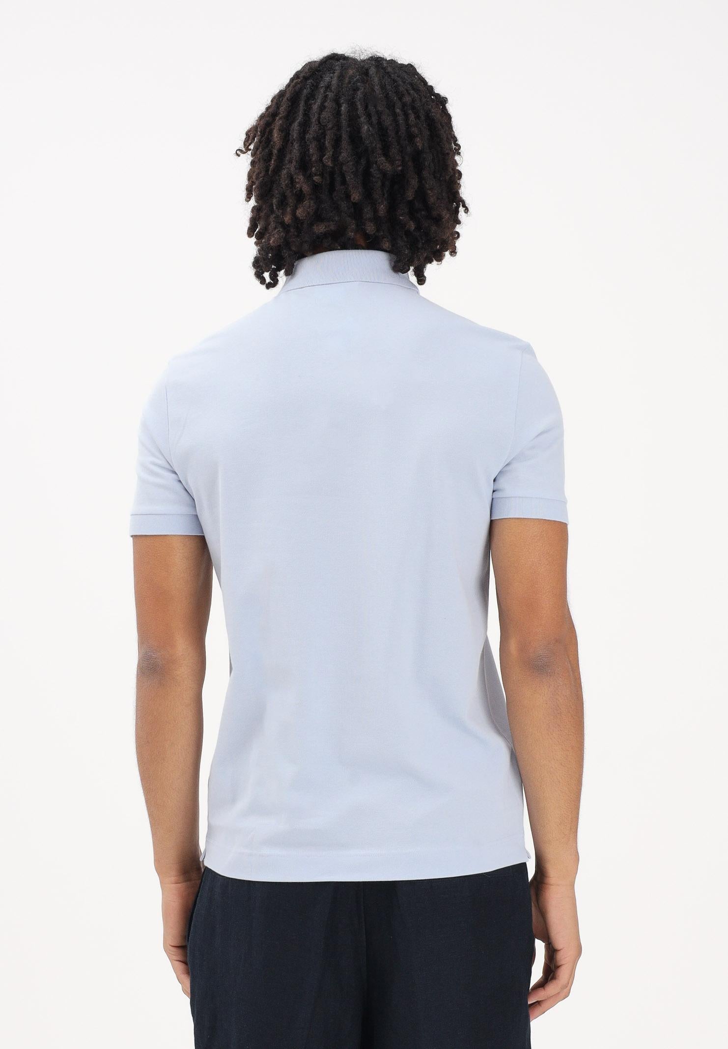 LACOSTE Polo a manica corta celeste da uomo PH5522 J2G LACOSTE