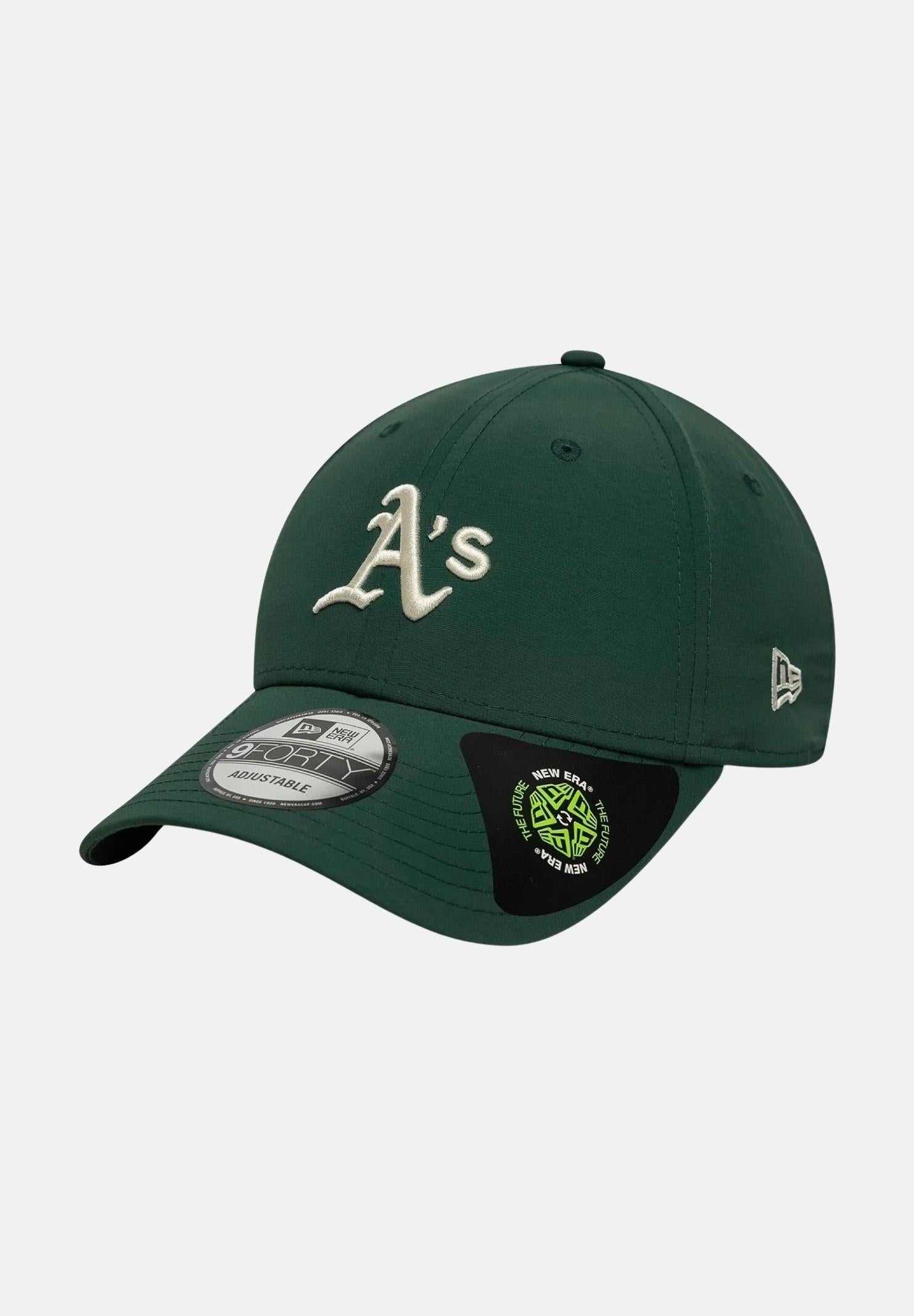NEW ERA Cappello con visiera 9FORTY Athletics MLB Recycled Midi verde per uomo e donna 60771849 . NEW ERA