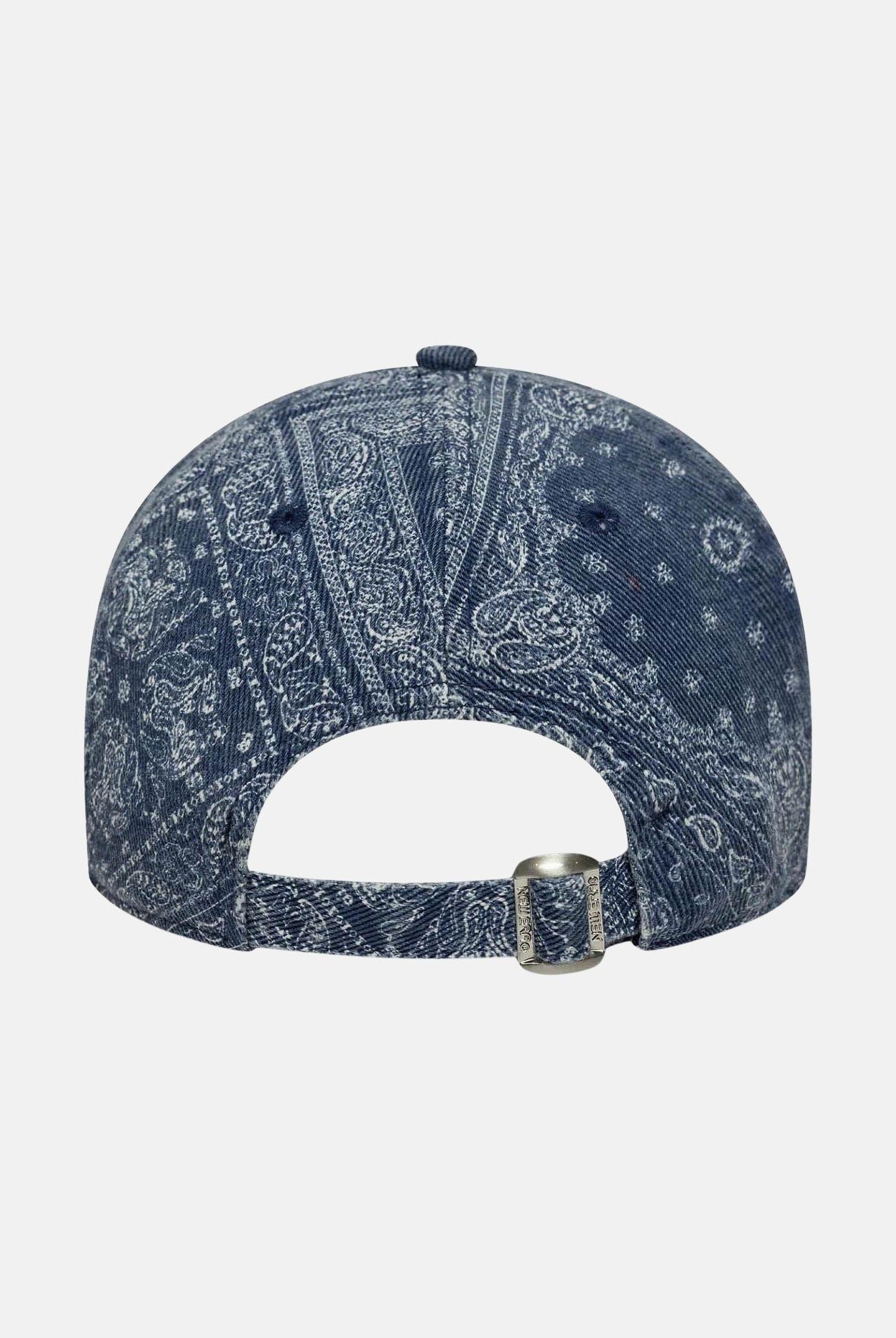 NEW ERA Cappello con visiera 9TWENTY New York Yankees MLB Washed Paisley in denim per uomo e donna 60771823 . NEW ERA