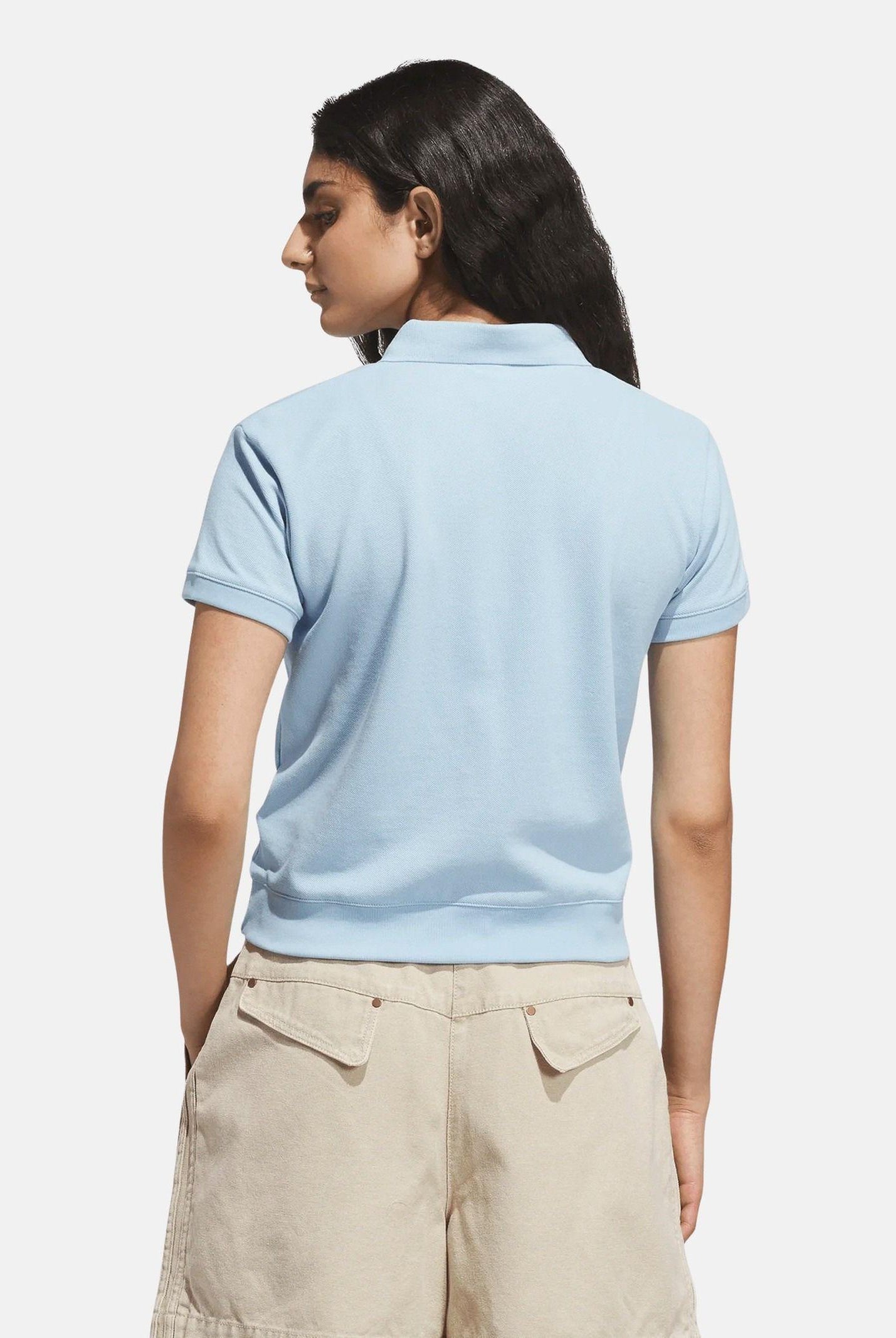 ADIDAS ORIGINALS Polo a manica corta azzurro chiaro da donna KT7992 . ADIDAS ORIGINALS