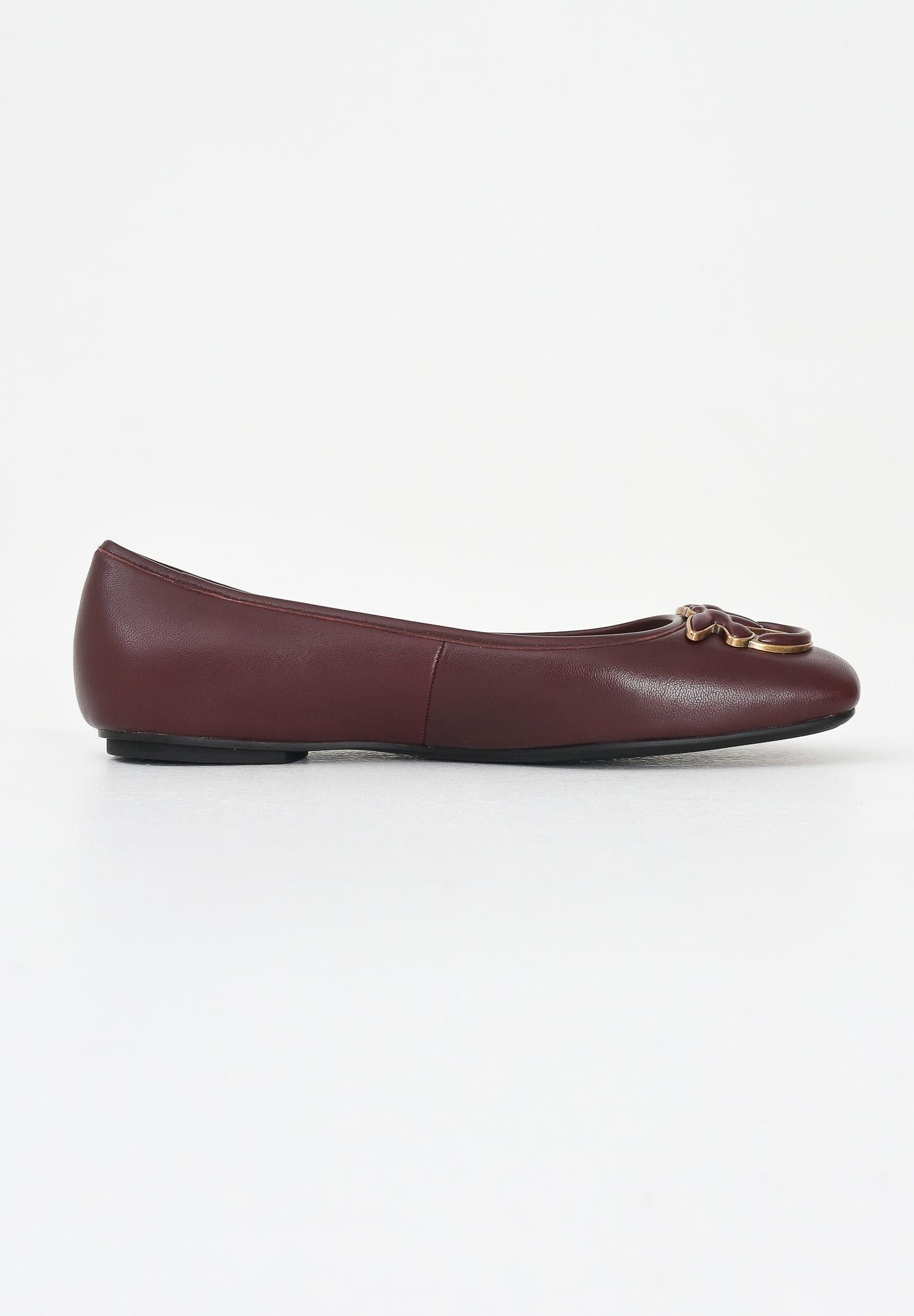 PINKO Ballerine bordeaux da donna con logo Love Birds SD0379P003P61 . PINKO