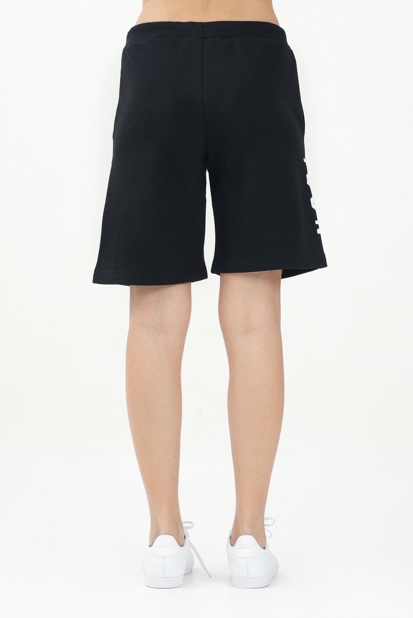 DSQUARED2 Shorts sportivo nero per donna, ragazzi e bambini con stampa logo DQ2930D0094 DQ900 DSQUARED2