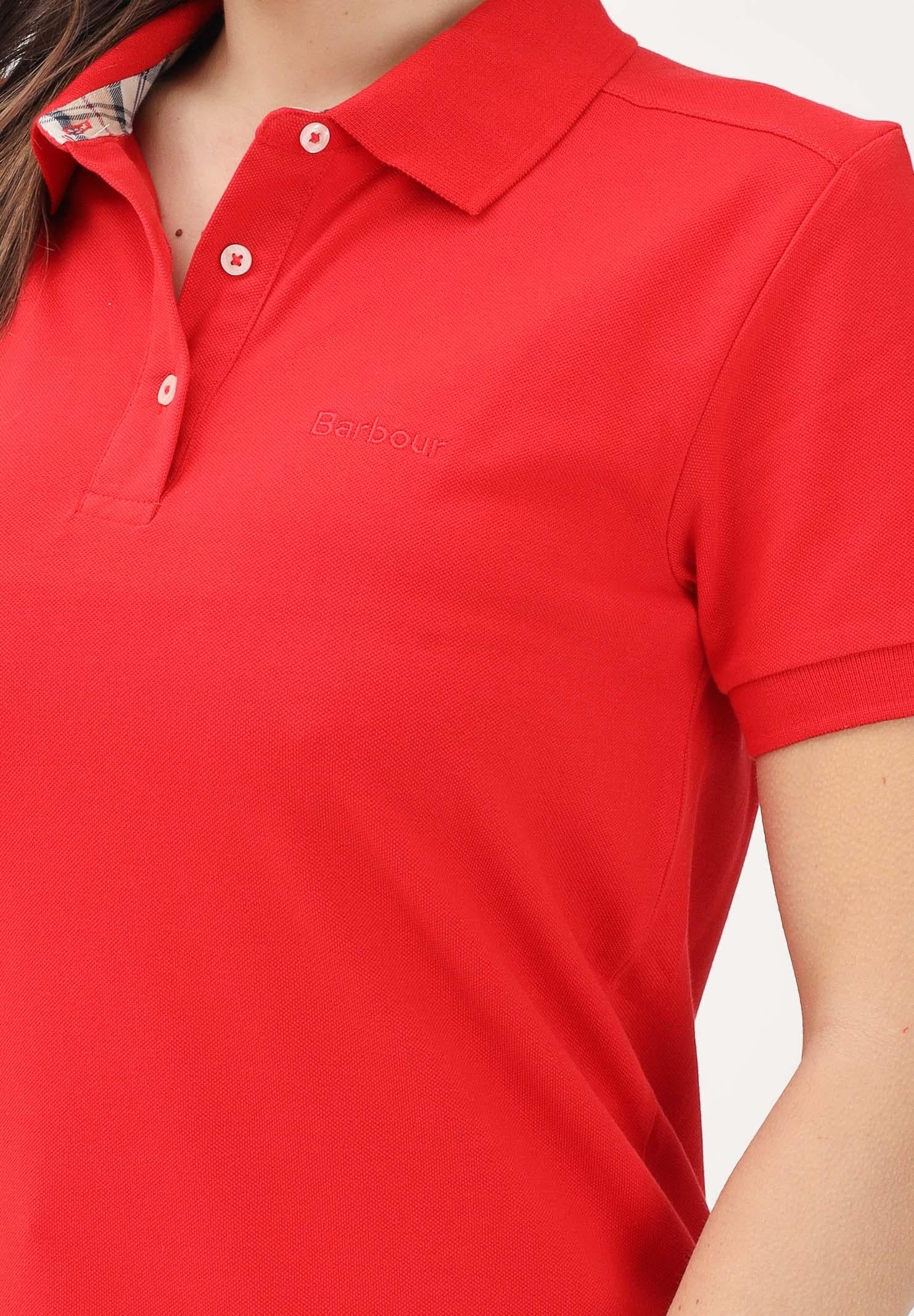 BARBOUR Polo a manica corta Bowford rossa da donna 261-LML0886 RE16 BARBOUR