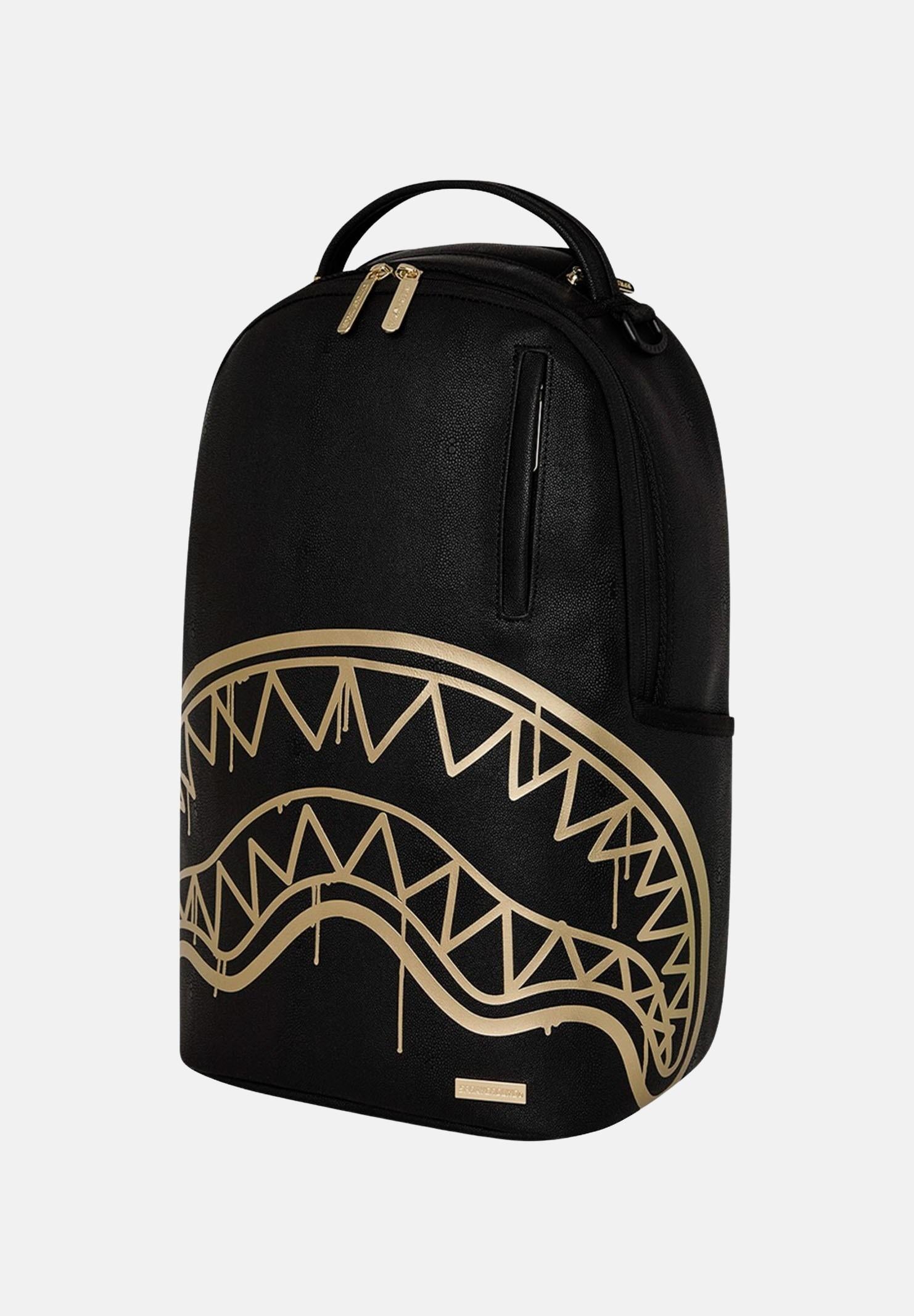 SPRAYGROUND Zaino That Gold Drap nero per uomo e donna 910B8822NSZ . SPRAYGROUND