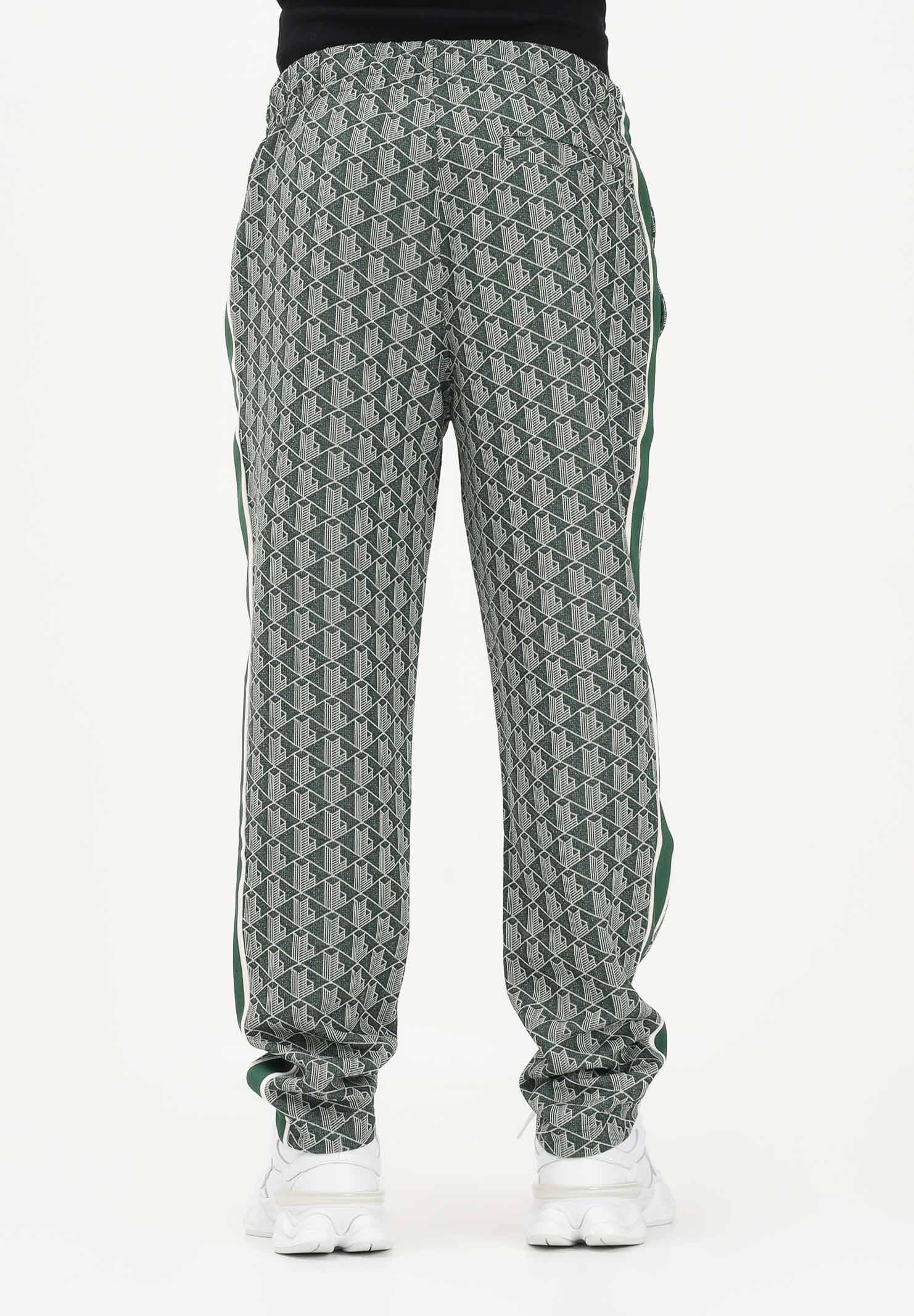 LACOSTE Pantalone sportivo verde da uomo con monogramma Paris XH1440 D1R LACOSTE