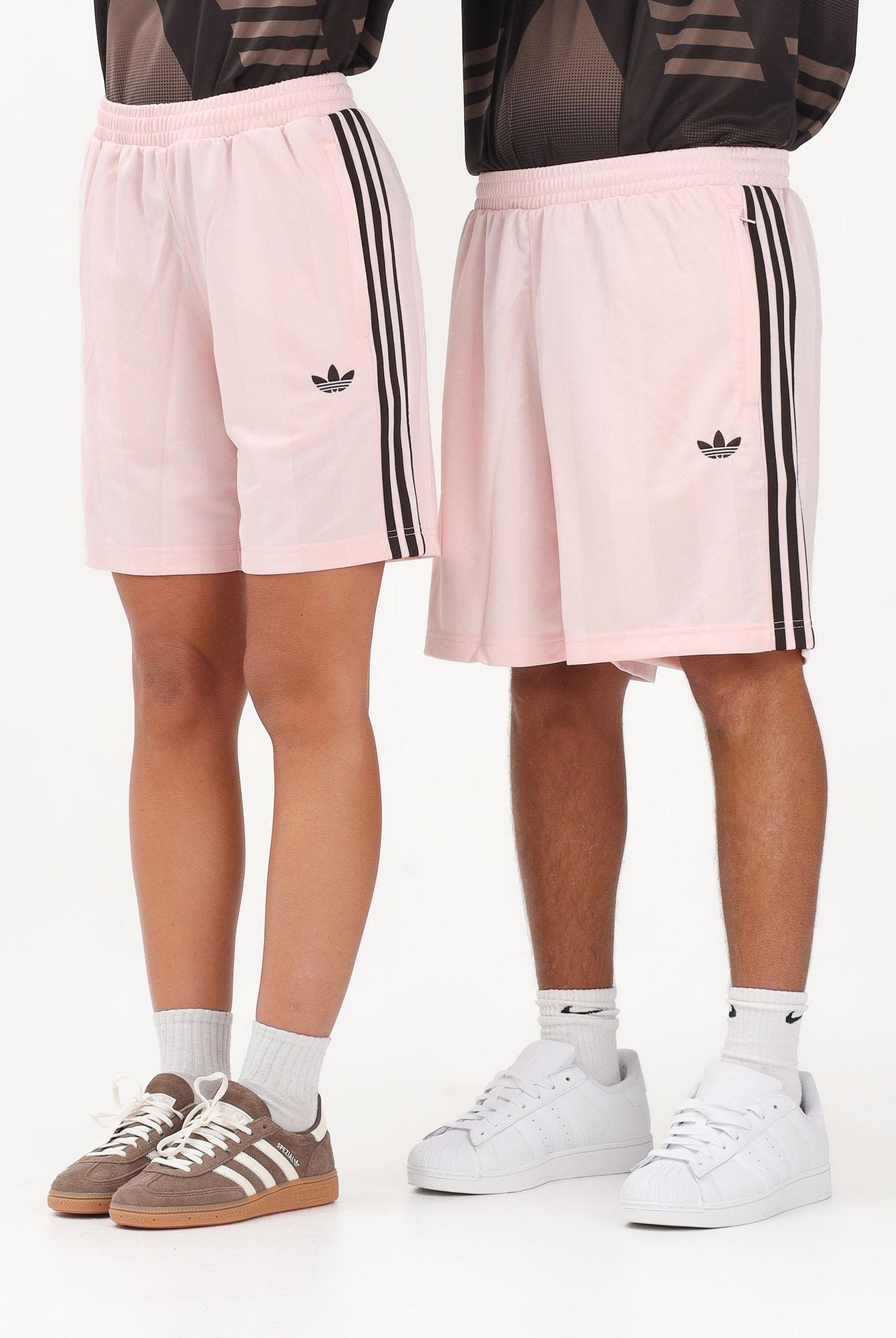ADIDAS ORIGINALS Shorts sportivo 3 Strisce Loose Engineered rosa per uomo e donna KE3591 . ADIDAS ORIGINALS