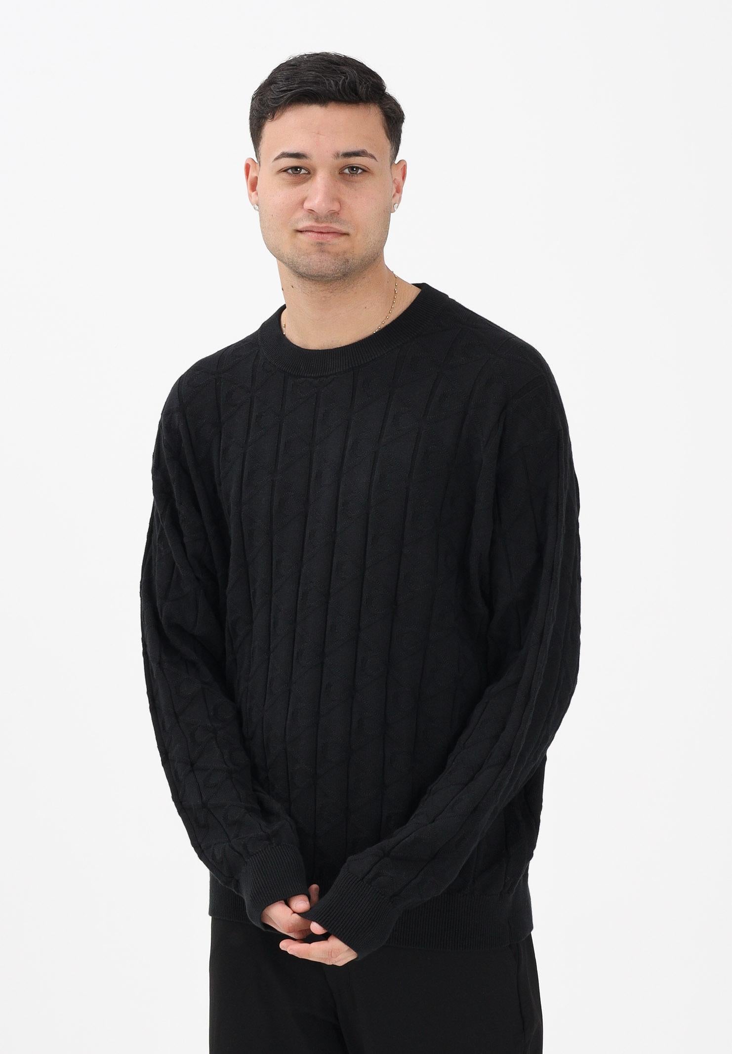 CALVIN KLEIN JEANS Maglioncino girocollo nero da uomo con logo LV04RE301GUB1 . CALVIN KLEIN JEANS