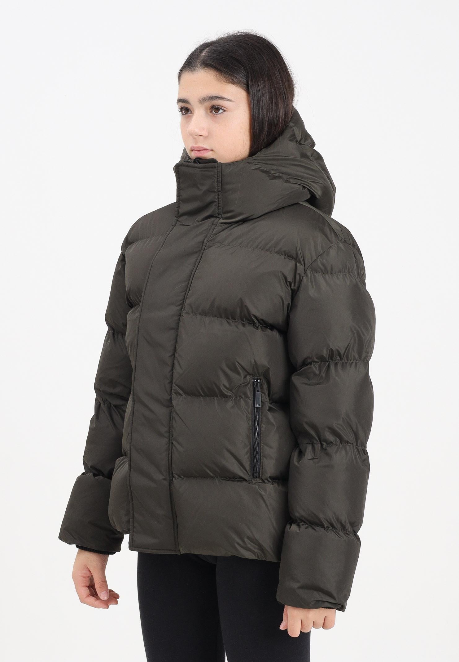 DSQUARED2 Piumino verde oliva per donna, ragazzi e bambini con logo DQ1090D00BN DQ518 DSQUARED2