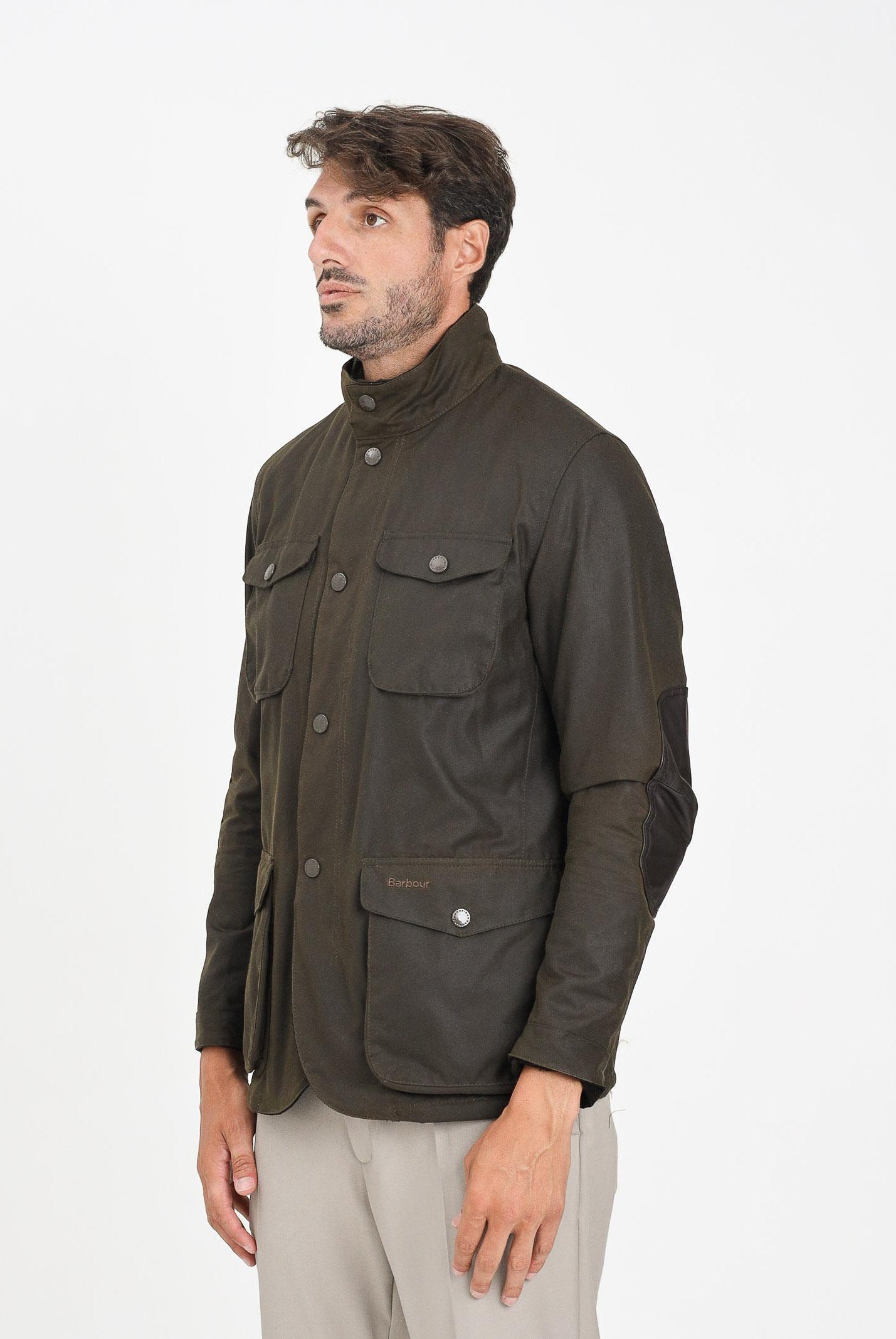 BARBOUR Giubbotto Ogston color oliva da uomo 252MMWX0700 OL51 BARBOUR