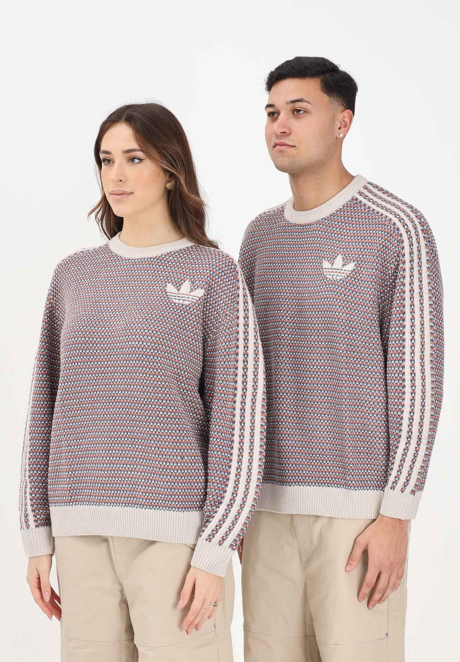 ADIDAS ORIGINALS Maglioncino girocollo Holiday Pack Knit multicolore per uomo e donna KQ6292 . ADIDAS ORIGINALS