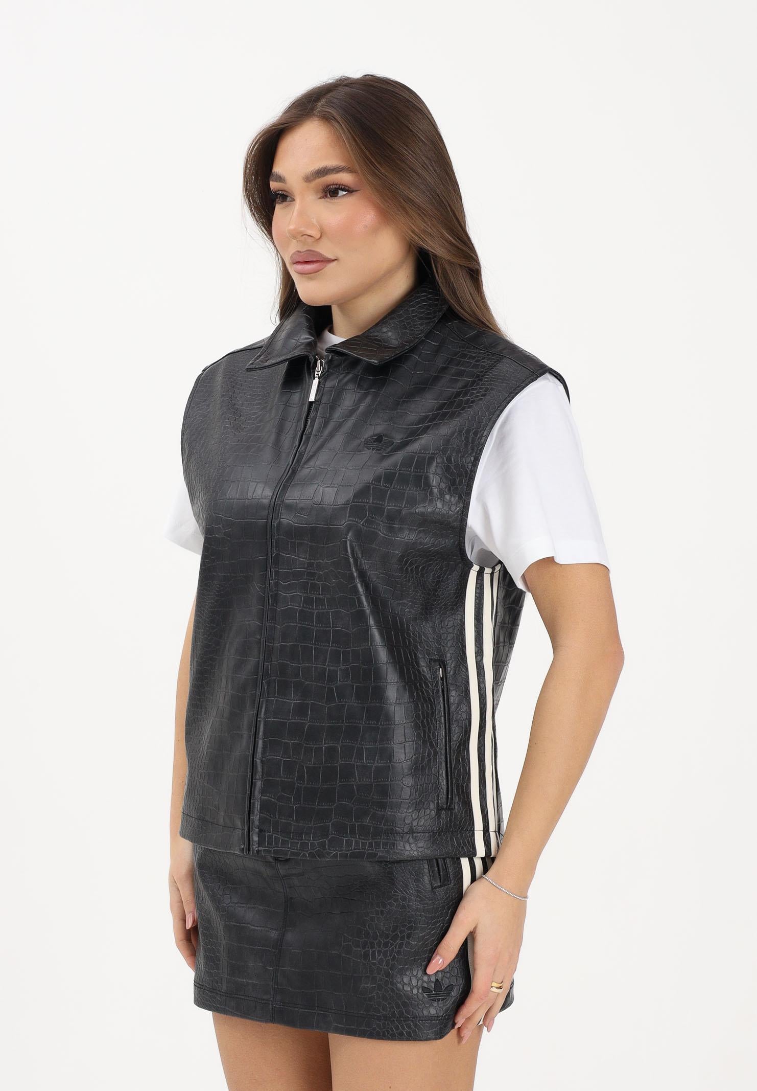 ADIDAS ORIGINALS Smanicato Pleather nero da donna KE5033 . ADIDAS ORIGINALS