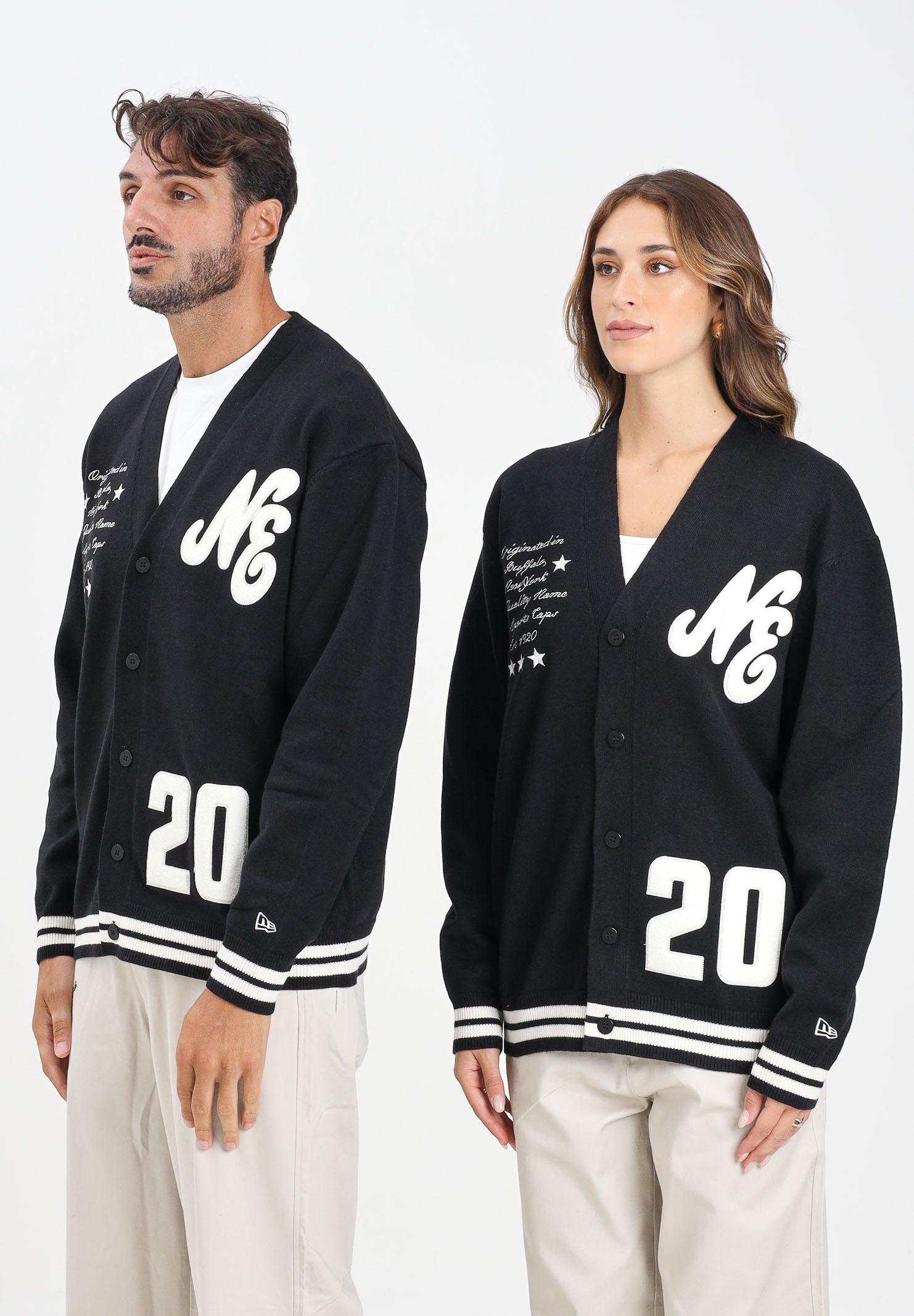 NEW ERA Cardigan New Era Knit nero per uomo e donna 60684383 . NEW ERA