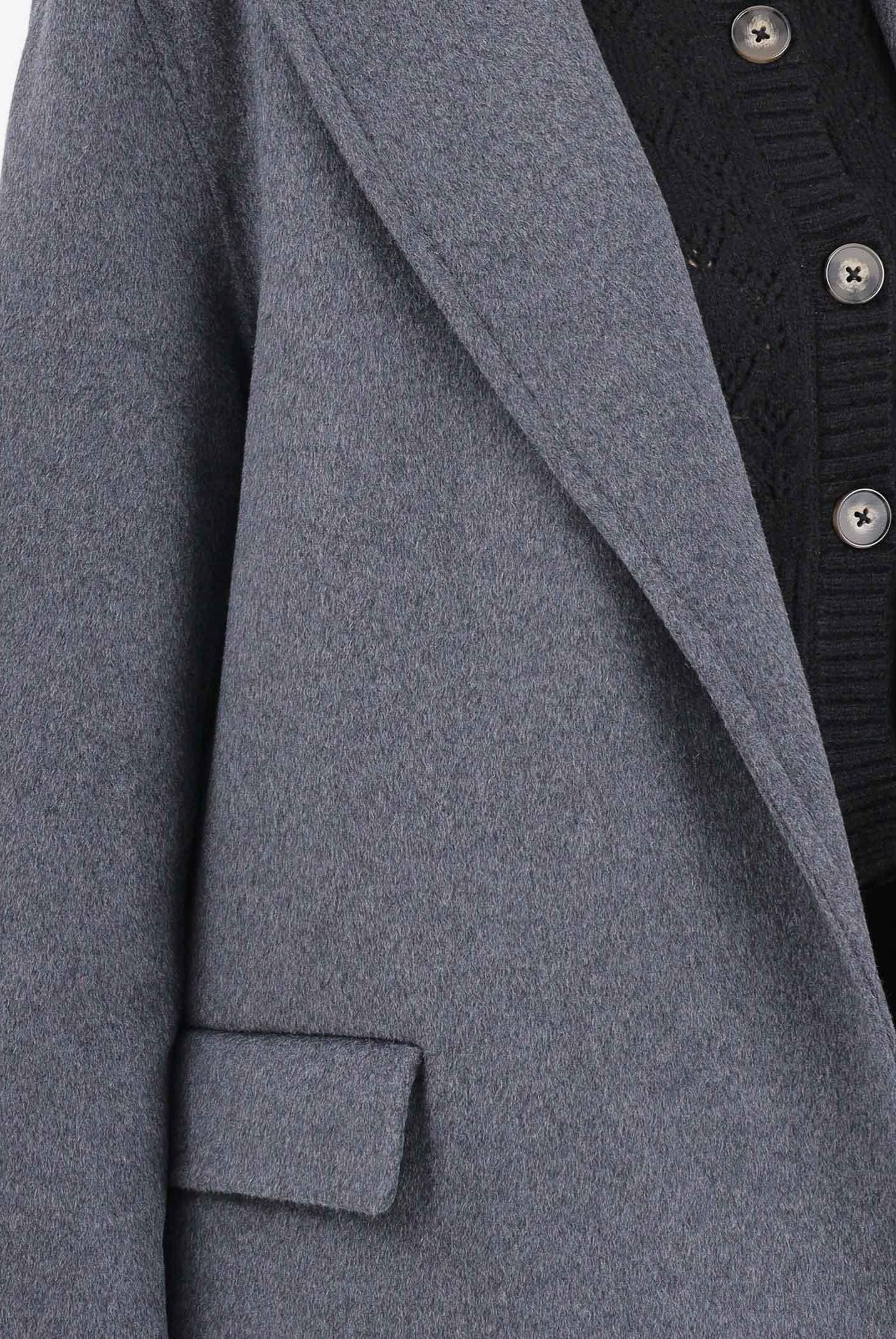 VICOLO Cappotto lungo grigio da donna TF0058 A195 VICOLO