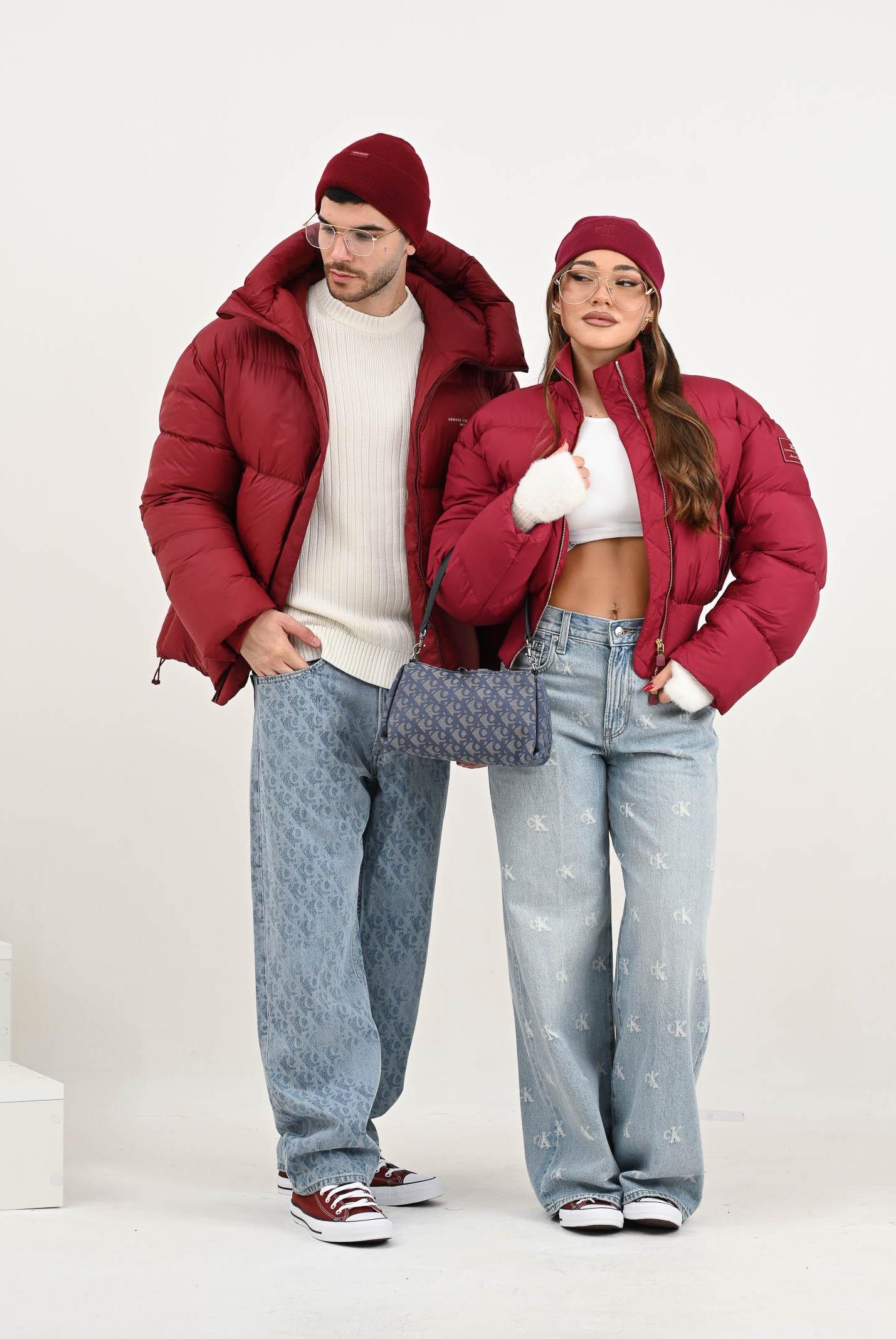 ELISABETTA FRANCHI Bomber ciliegia da donna con patch logo PI85D56E2 EA5 ELISABETTA FRANCHI