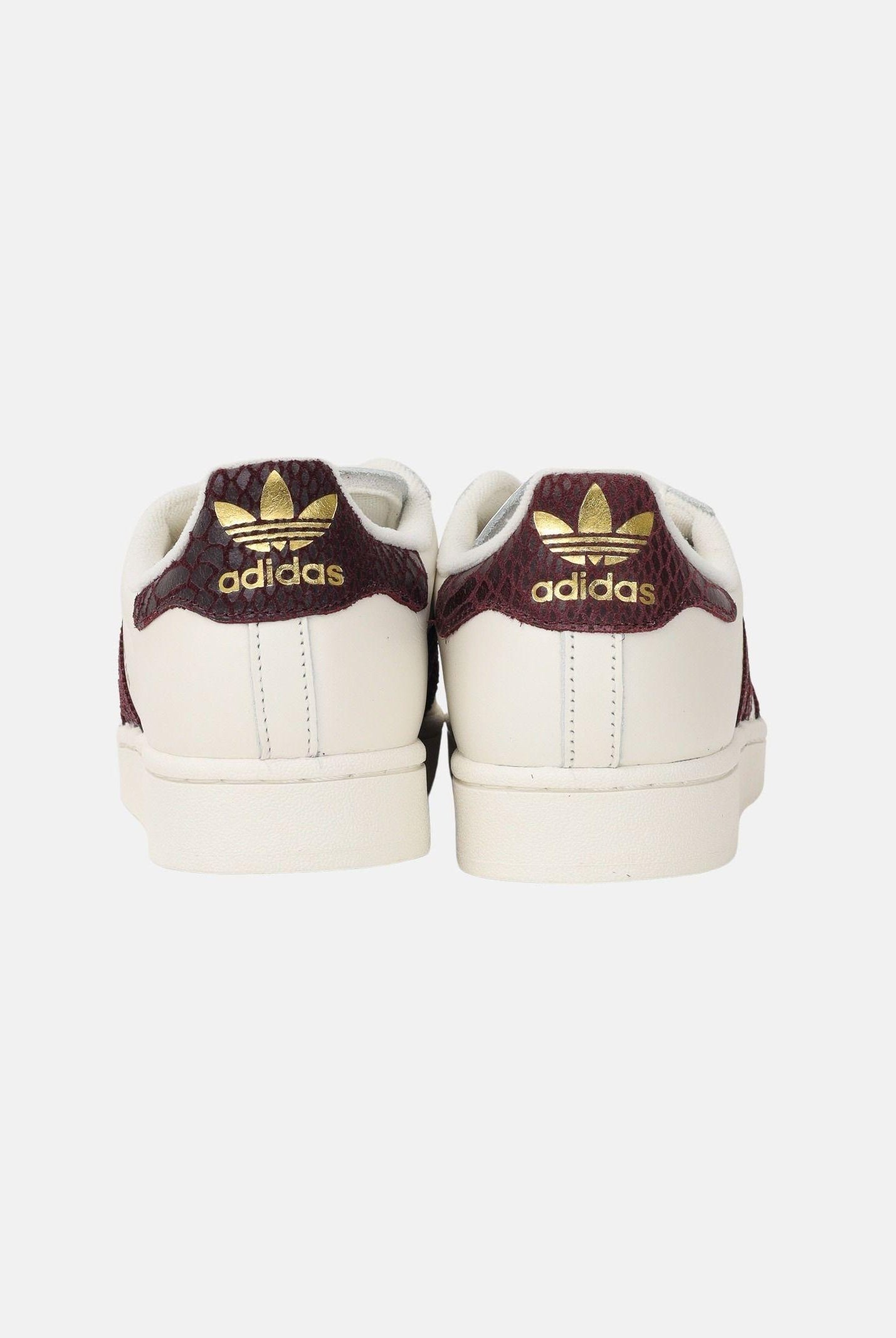 ADIDAS ORIGINALS Sneakers SUPERSTAR II panna e bordeaux per uomo e donna KI3570 . ADIDAS ORIGINALS