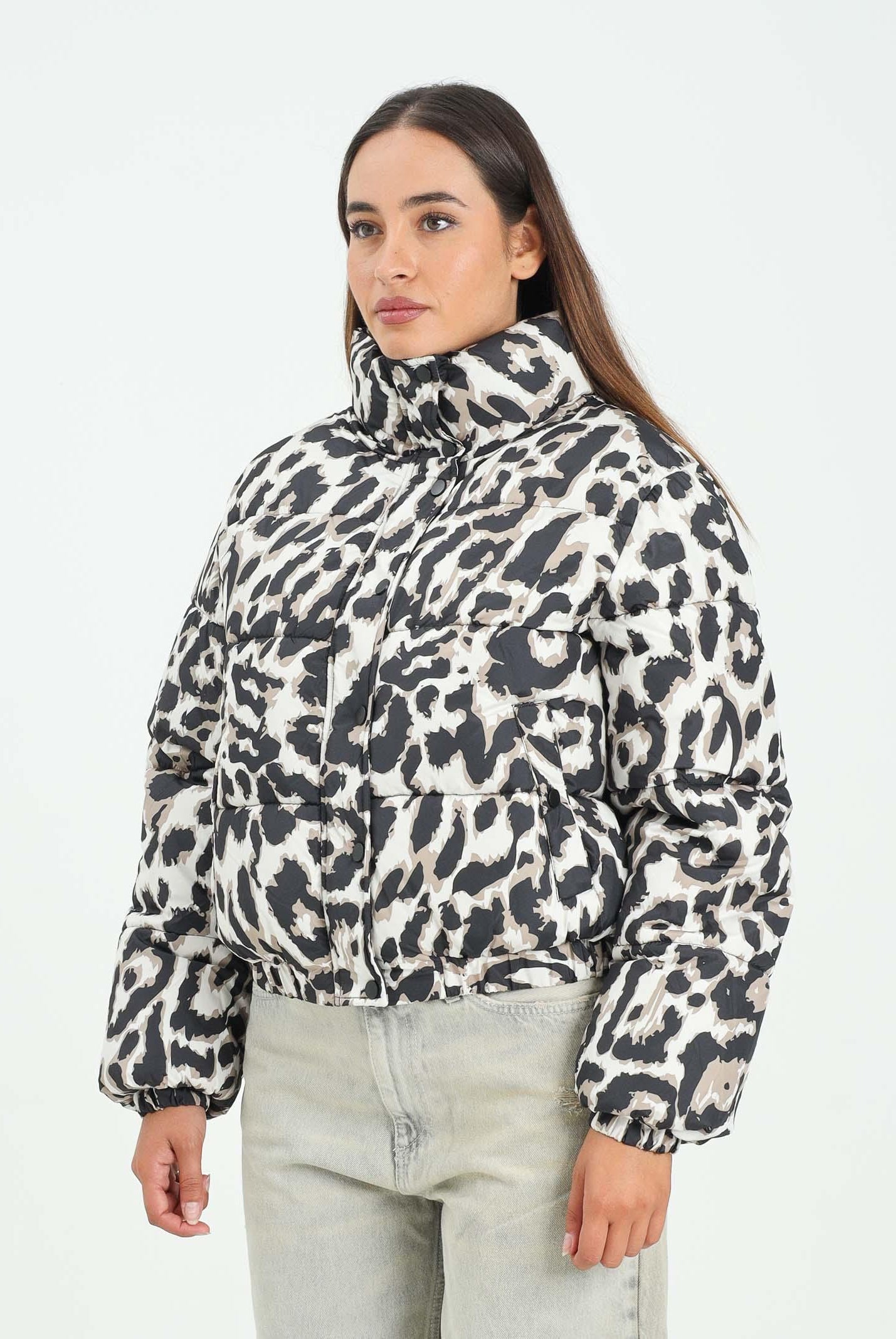JDY Piumino animalier da donna 15353988 Moonbeam JDY