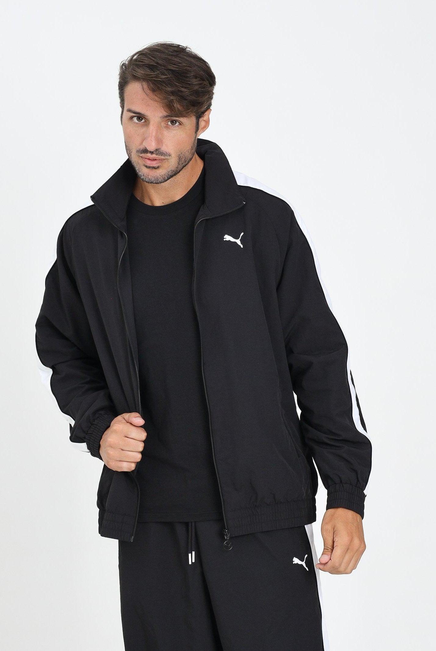 PUMA Giacca a vento T7 nera da uomo 629593 01 PUMA