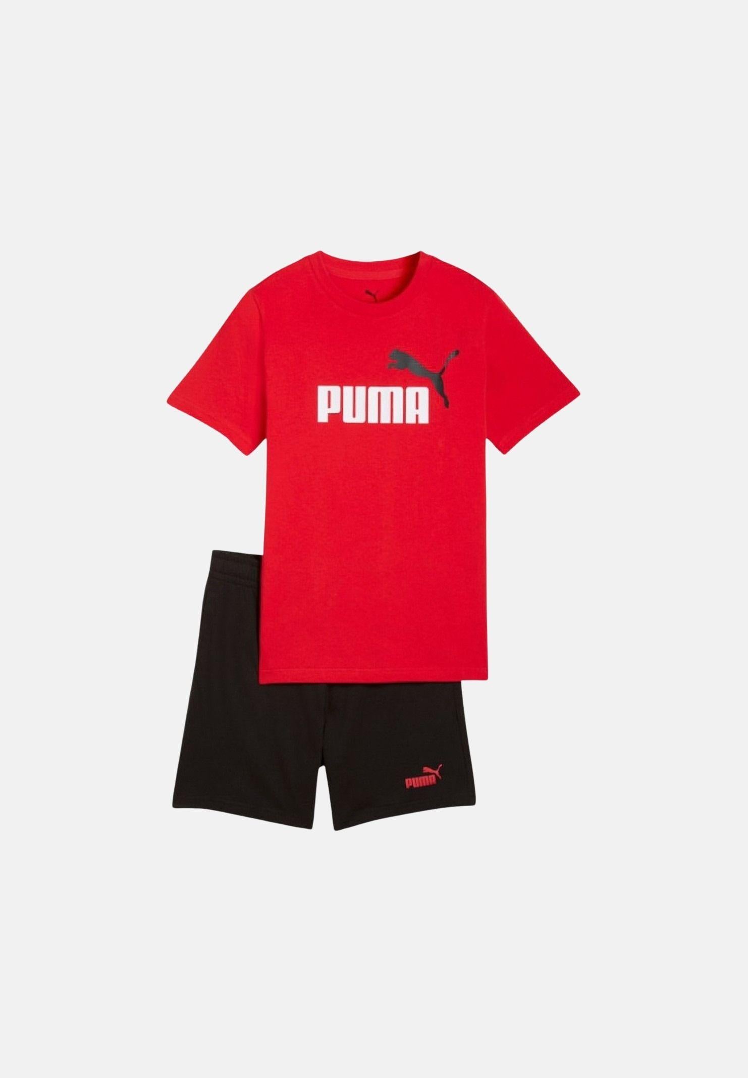 PUMA Completino Essentials rosso e nero per bambino e bambina 686298 11 PUMA