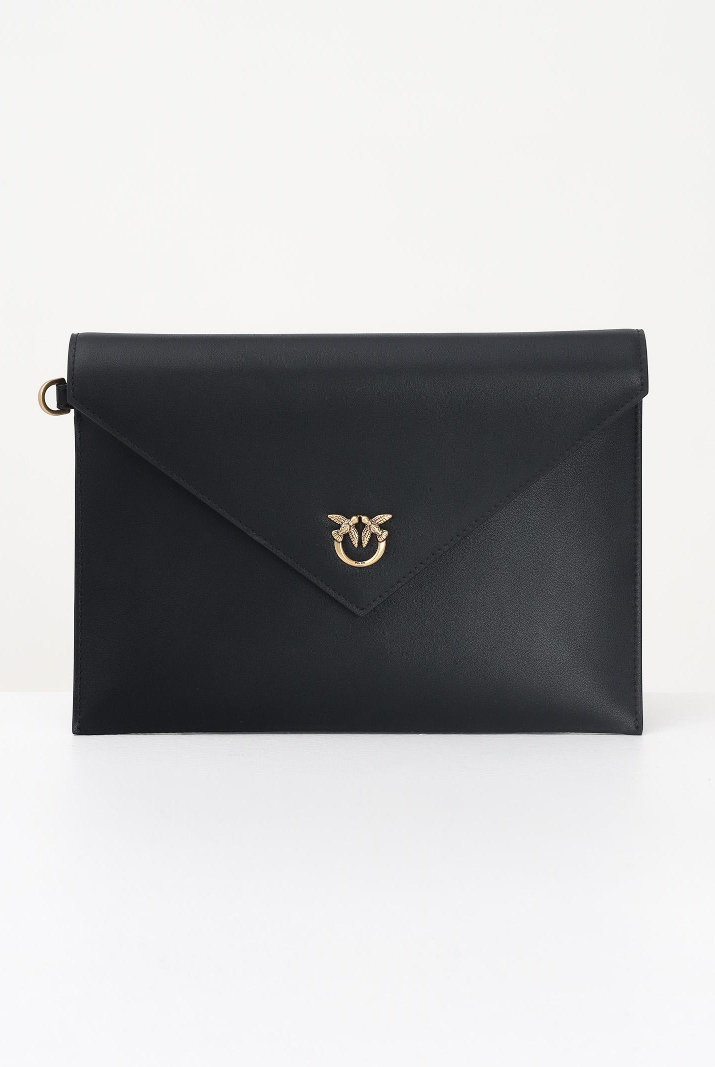 PINKO Pochette Flat Purse Handle nera da donna 104820A0F1 Z99Q PINKO