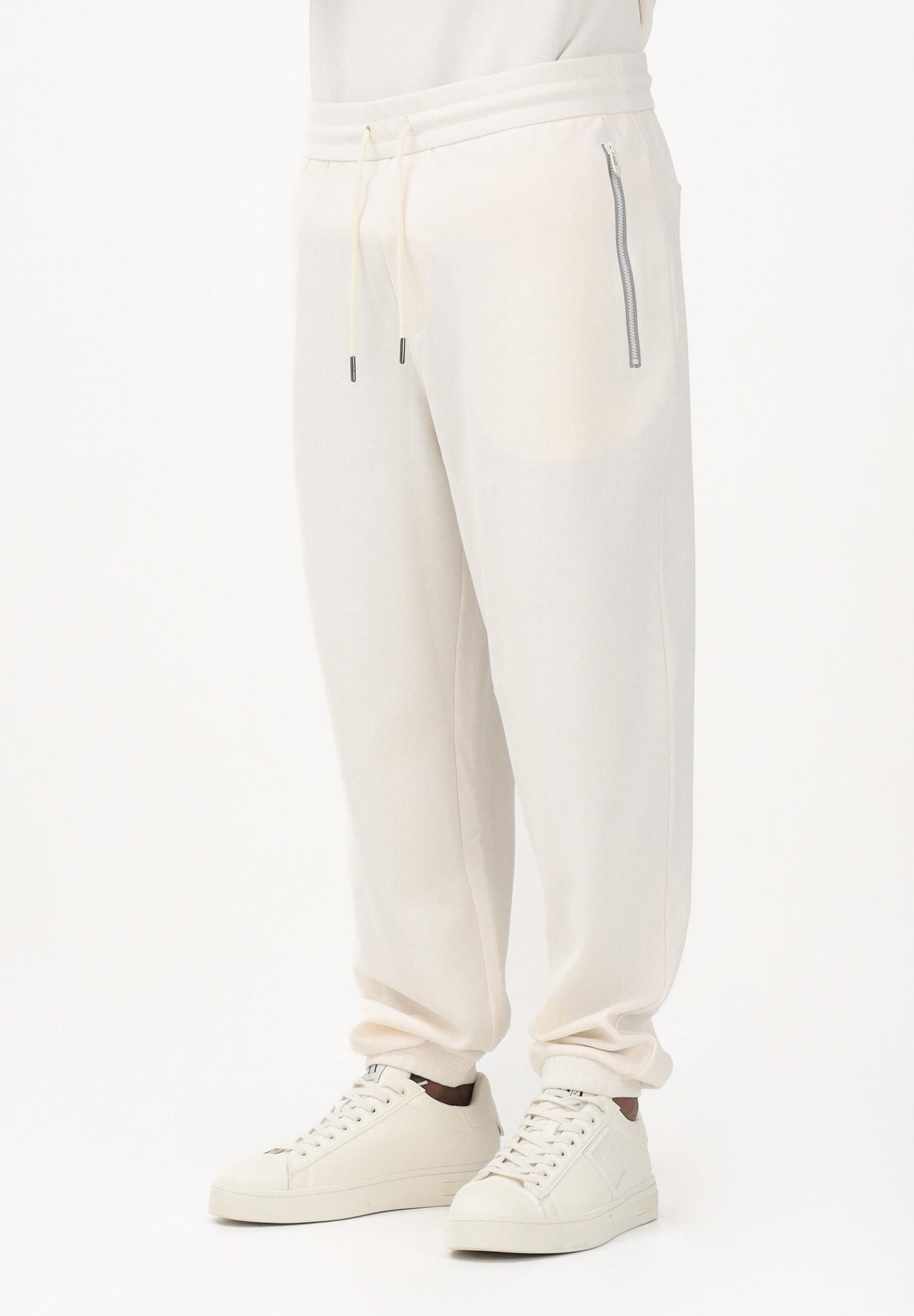 ARMANI EXCHANGE Pantalone sportivo panna da uomo con logo XM002353AF21869 U1074 ARMANI EXCHANGE