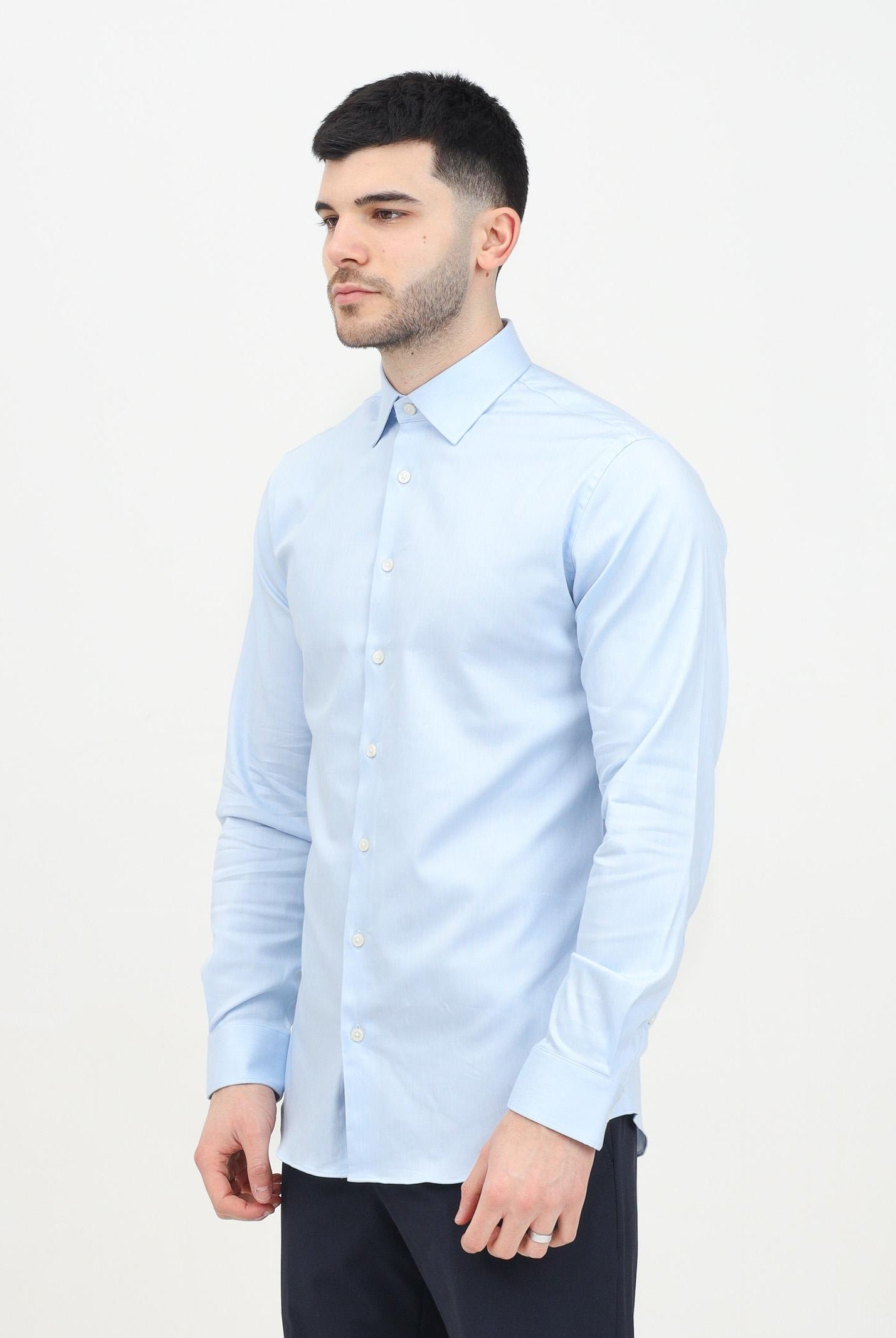 SELECTED HOMME Camicia a manica lunga azzurra da uomo 16092939 LightBlueMixed SELECTED HOMME