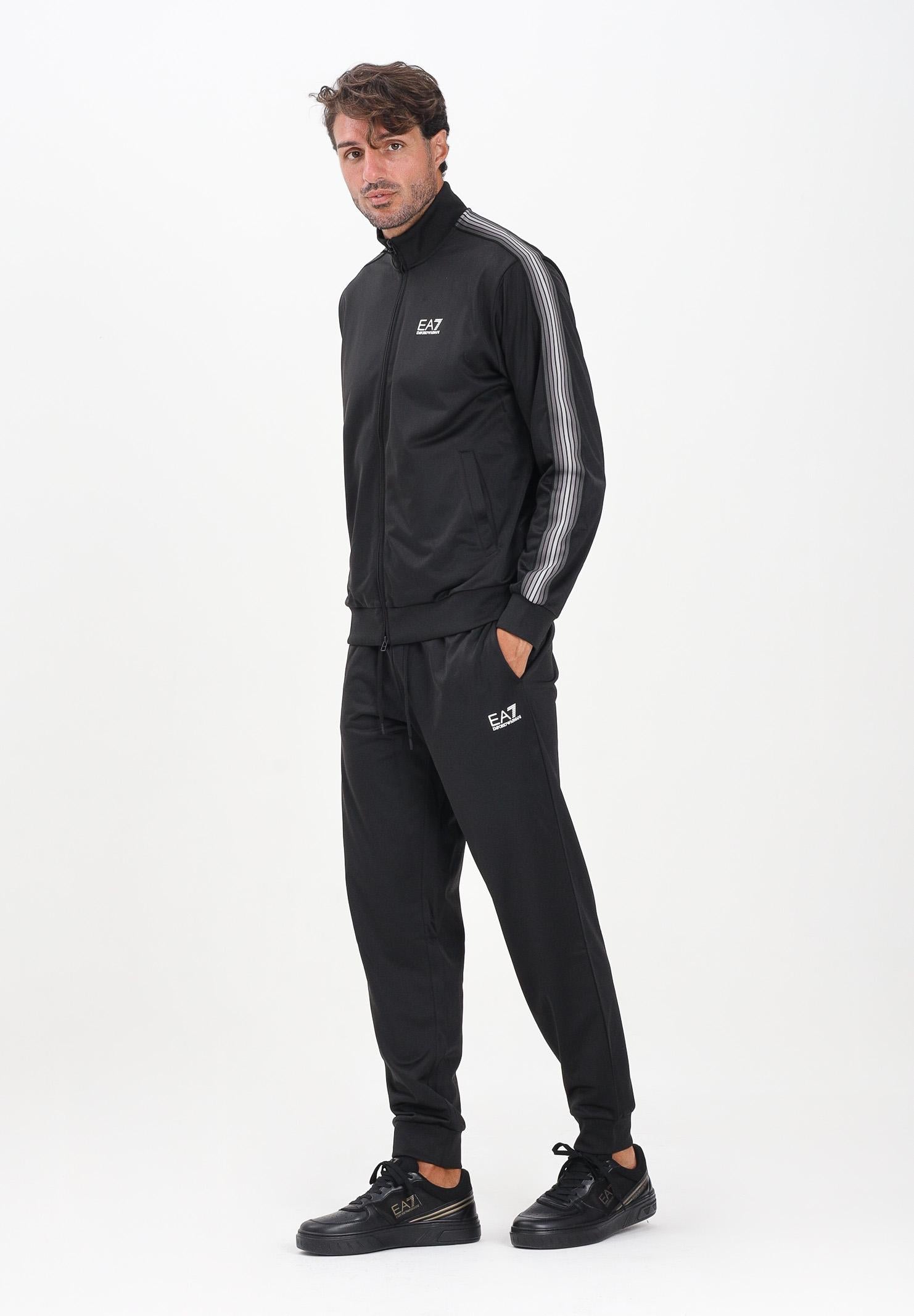 EA7 Tuta nera da uomo con logo 7M000970AF12449 UC001 EA7