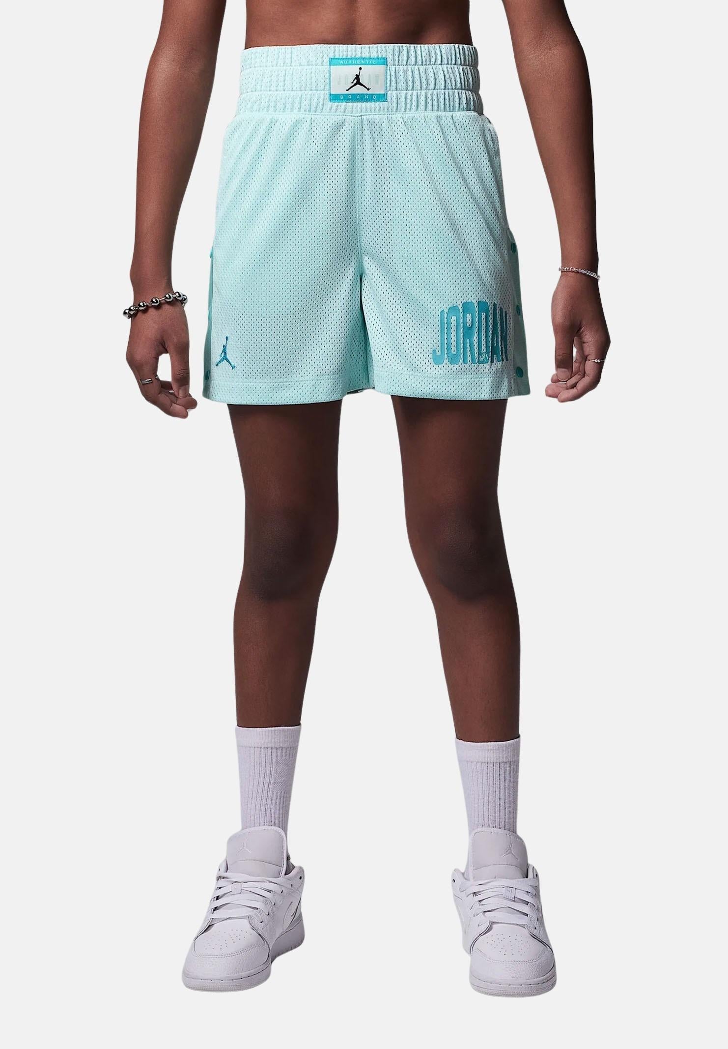 JORDAN Shorts sportivo Jordan Dri-FIT Training Camp verde acqua per bambino e bambina 45D981 U4A JORDAN