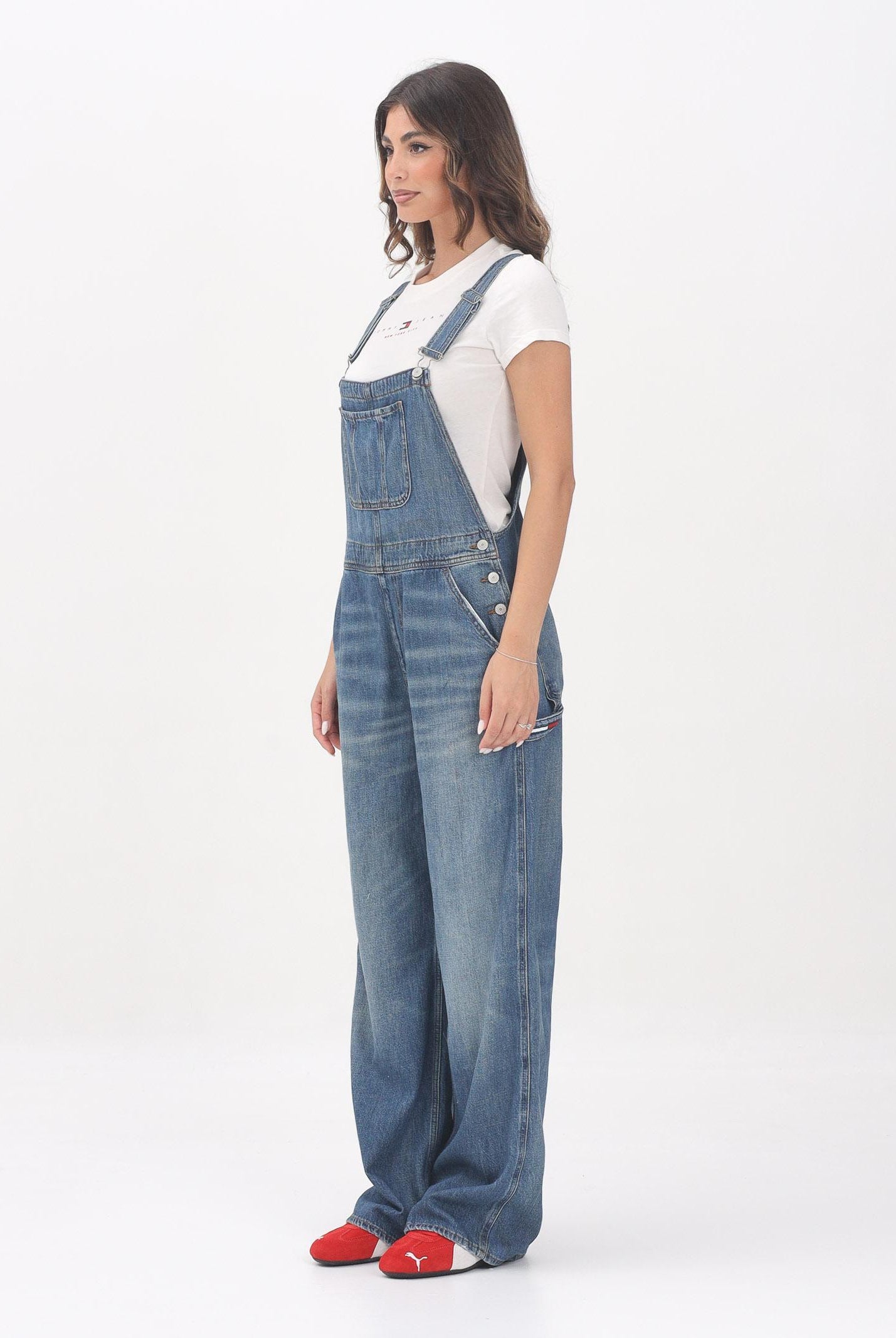 TOMMY JEANS Salopette in denim da donna DW0DW205291A5 TOMMY JEANS