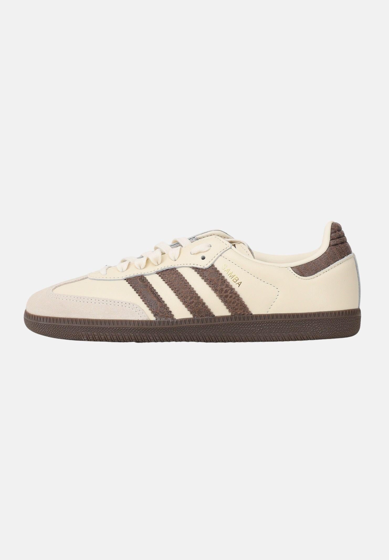 ADIDAS ORIGINALS Sneakers Samba OG panna e marroni per uomo e donna IH3980 . ADIDAS ORIGINALS