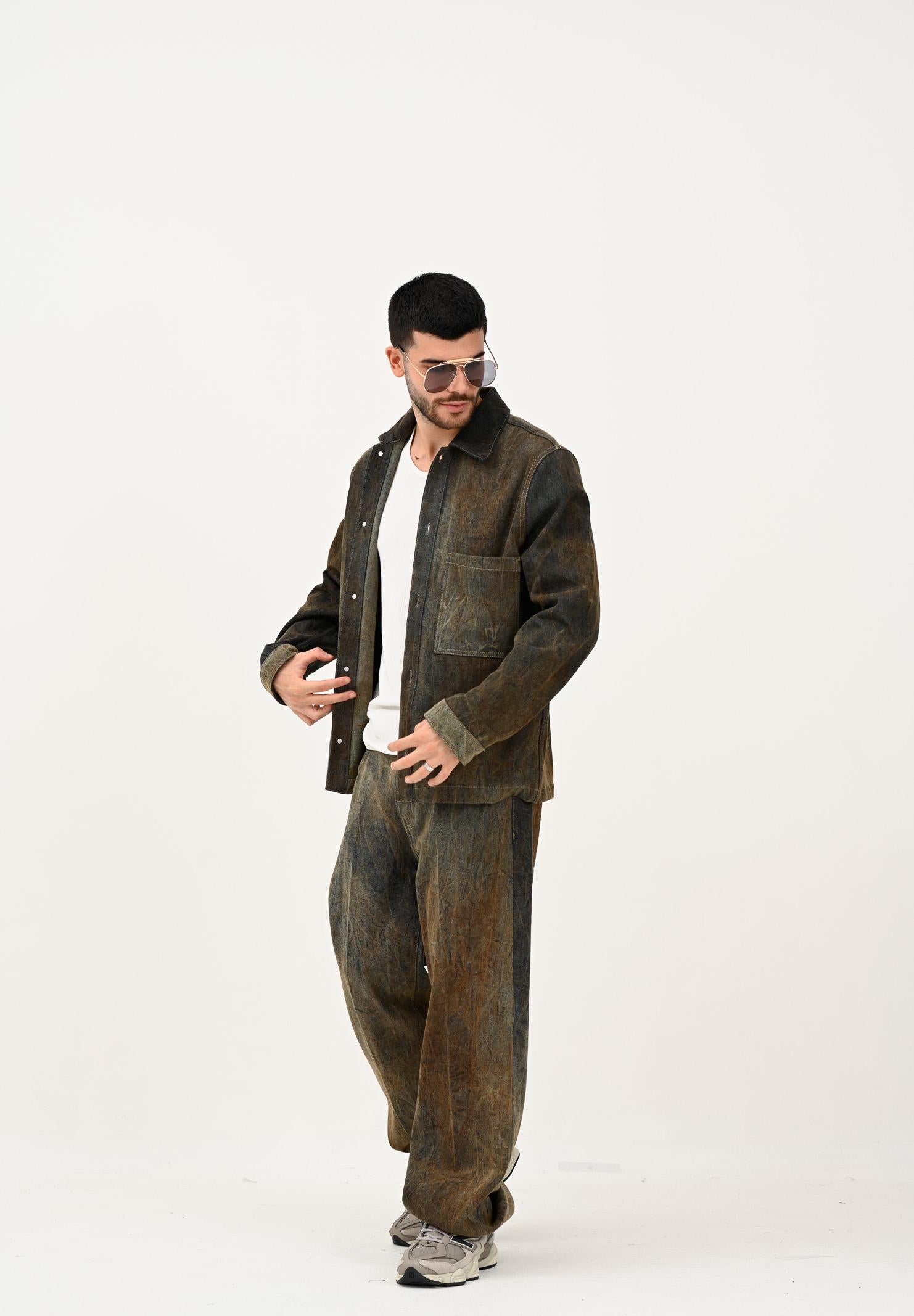 I'M BRIAN Camicia in denim vintage da uomo CA3457 0028 I'M BRIAN