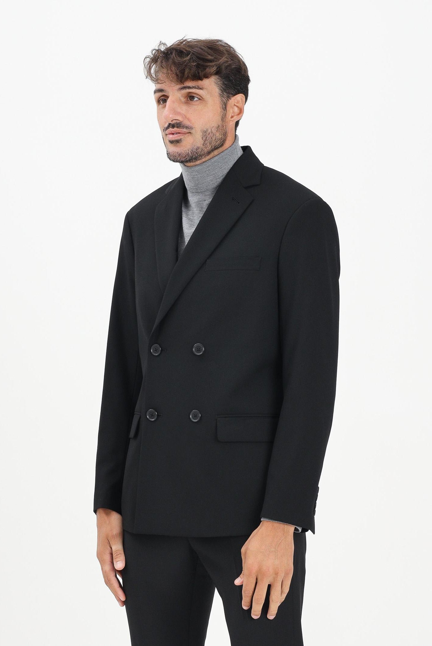 ARMANI EXCHANGE Giacca doppiopetto nera da uomo XM001197AF16678 UC001 ARMANI EXCHANGE