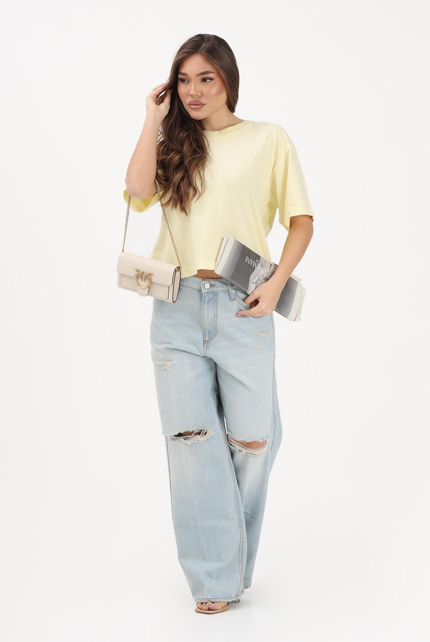 VICOLO Jeans XENOBIA in denim chiaro da donna DAB5119 ADE VICOLO