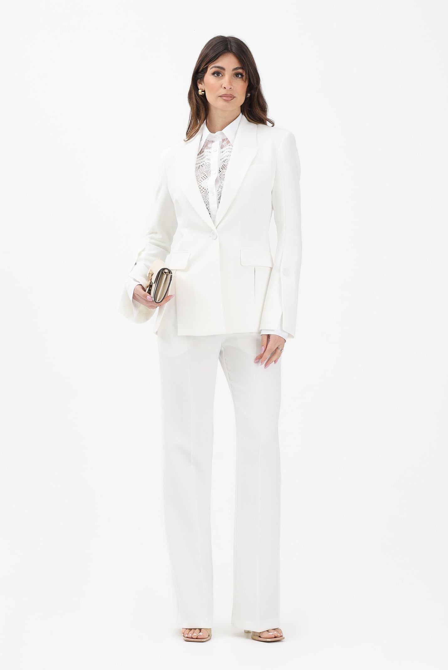 PINKO Pantalone elegante EUCALIPTO bianco da donna 106632A32Z Z07 PINKO
