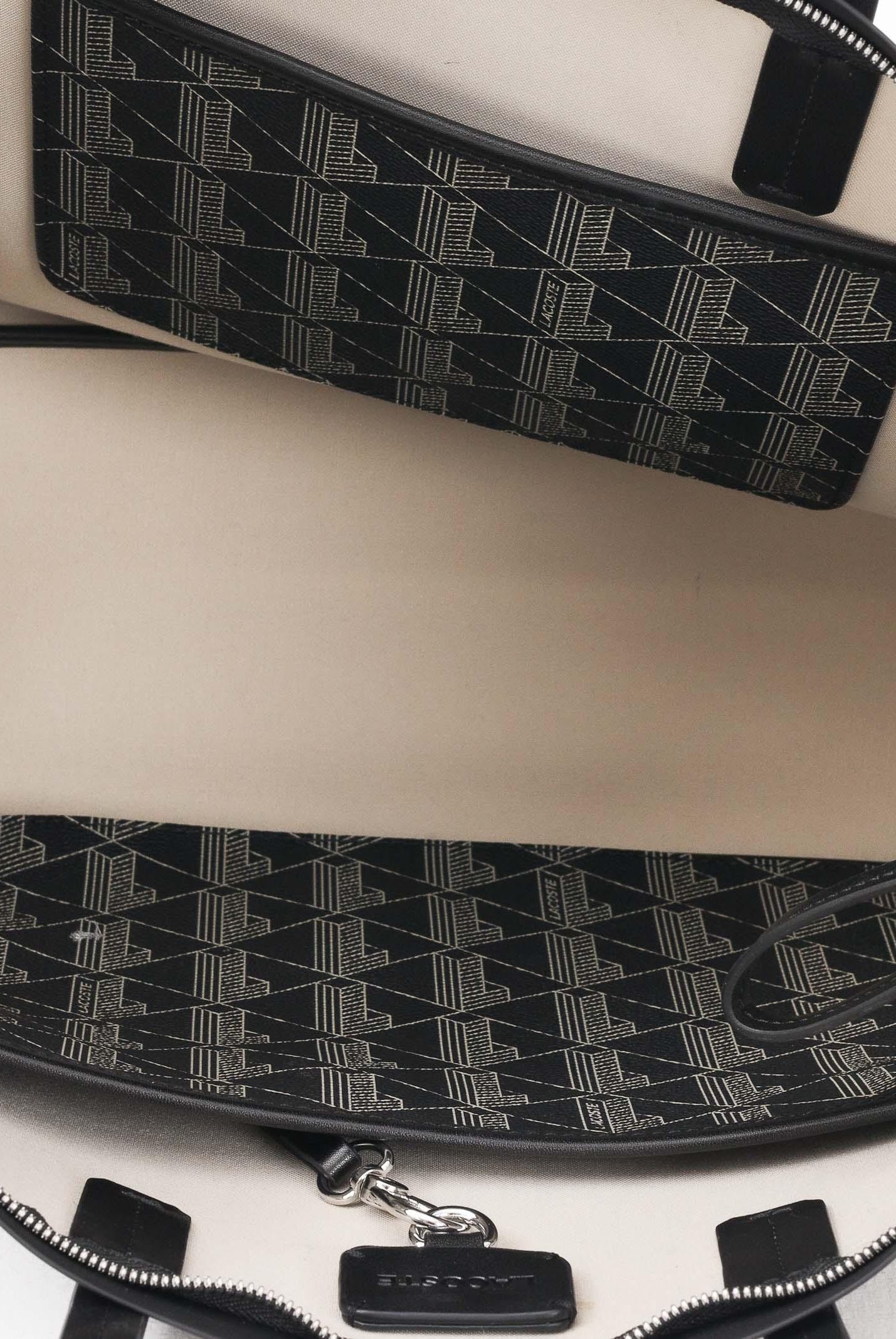 LACOSTE Shopper nera da donna con pochette Zely NF5001 N56 LACOSTE