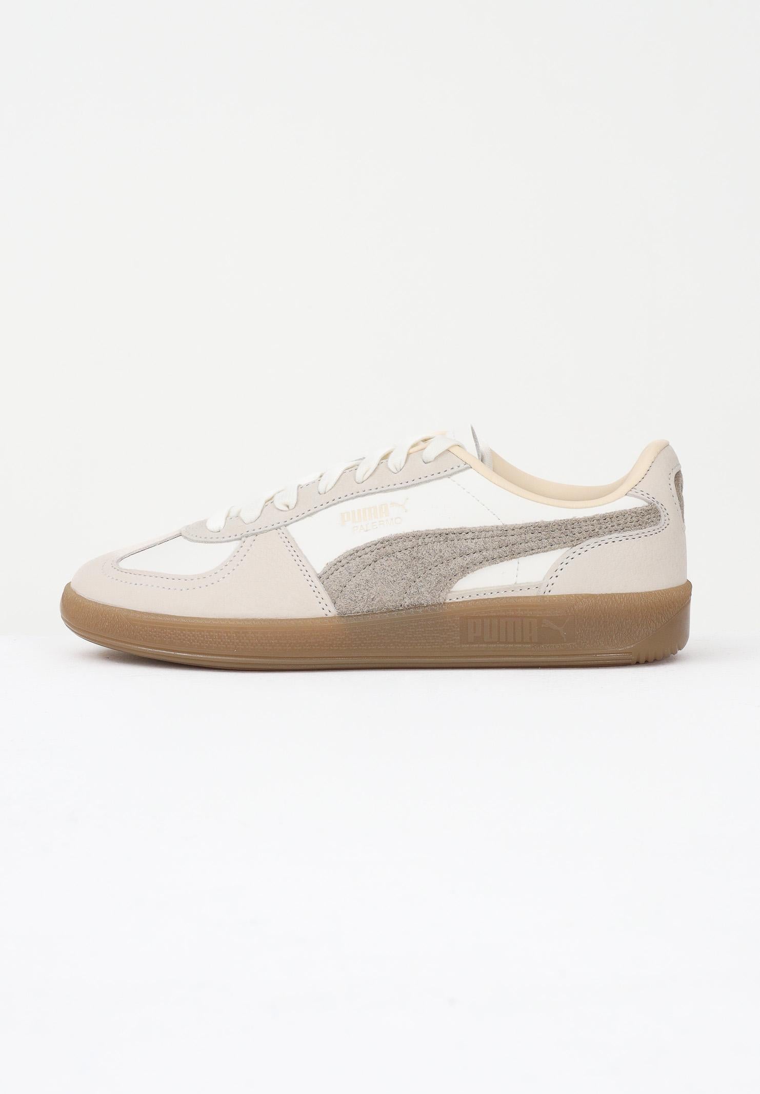 PUMA Sneakers Palermo Elevated panna e beige per uomo e donna 403754 01 PUMA